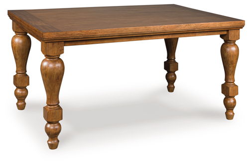 Greddinton - Rectangular Dining Room Counter Table - Brown, light brown