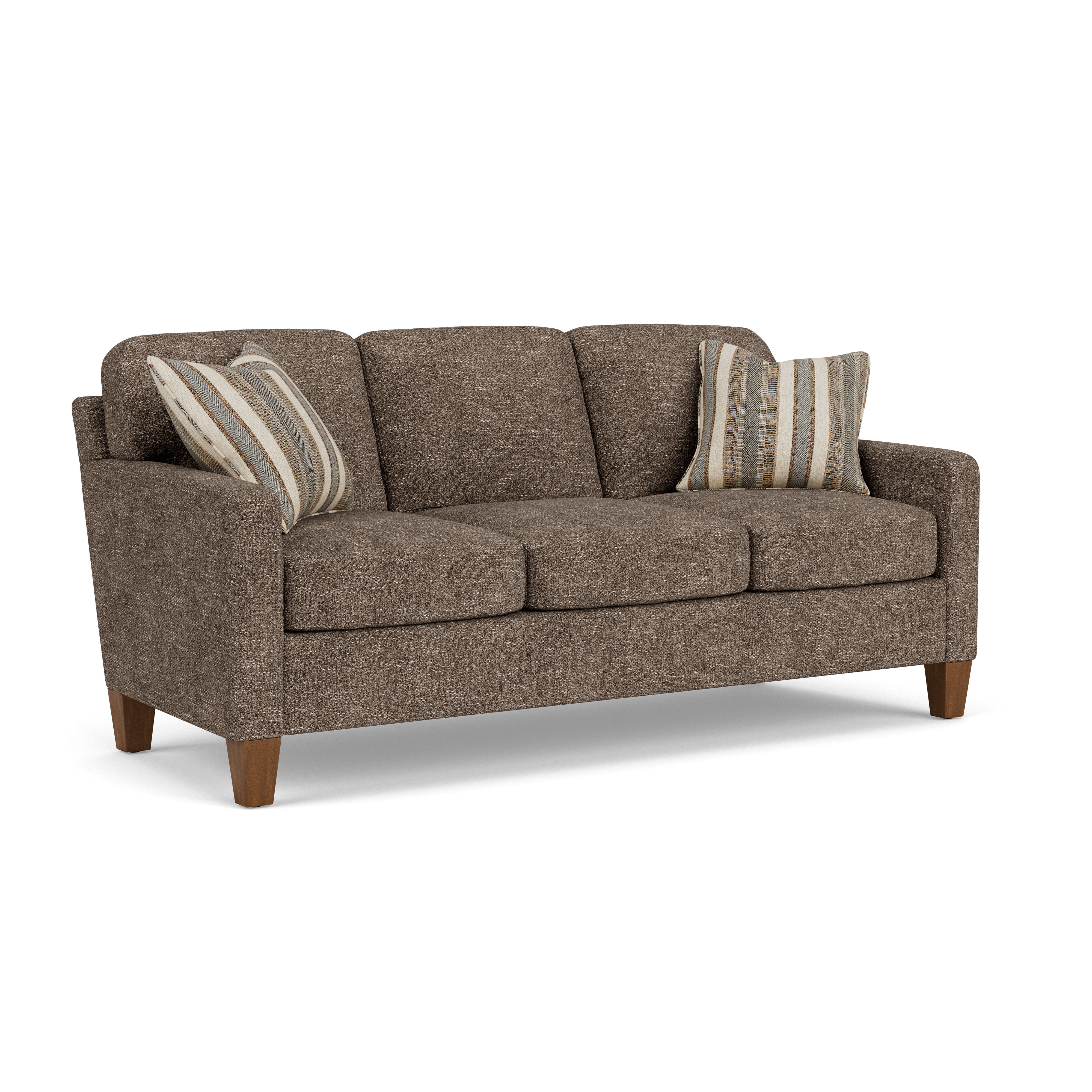 Moxy - Fabric Sofa With Straight Track Arms, gray, view 3