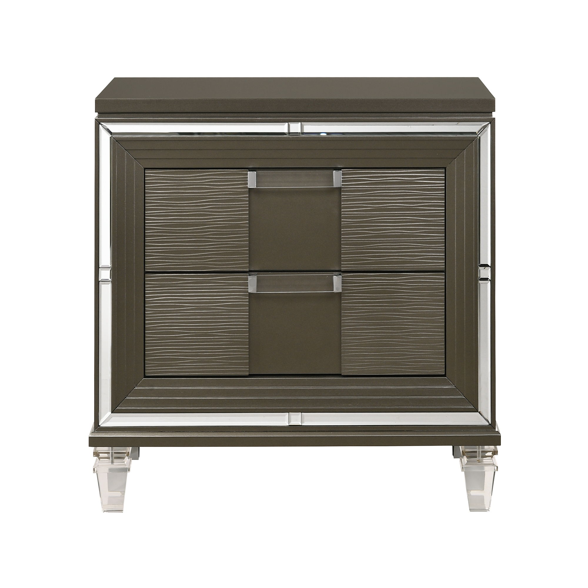 Twenty Nine - 2-Drawer Nightstand With USB - Dark Brown