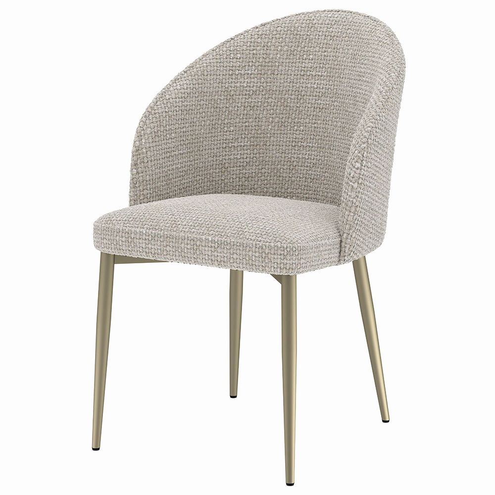 Cora - Side Chair (Set of 2) - Champange Fabric, beige