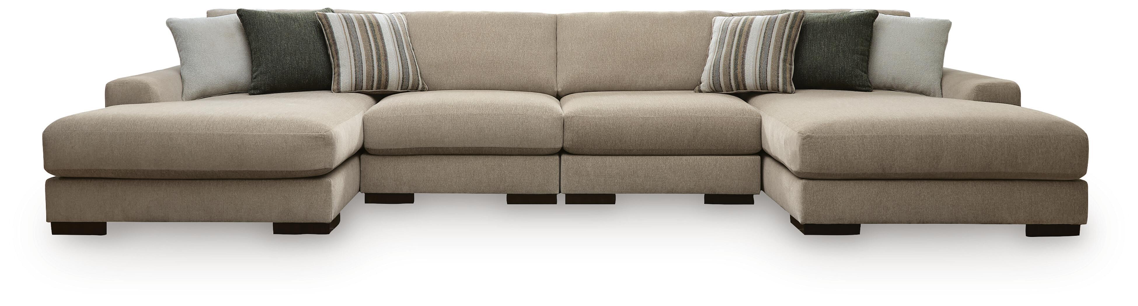 Linenhause – 4-Piece Double Chaise Sectional – Dune