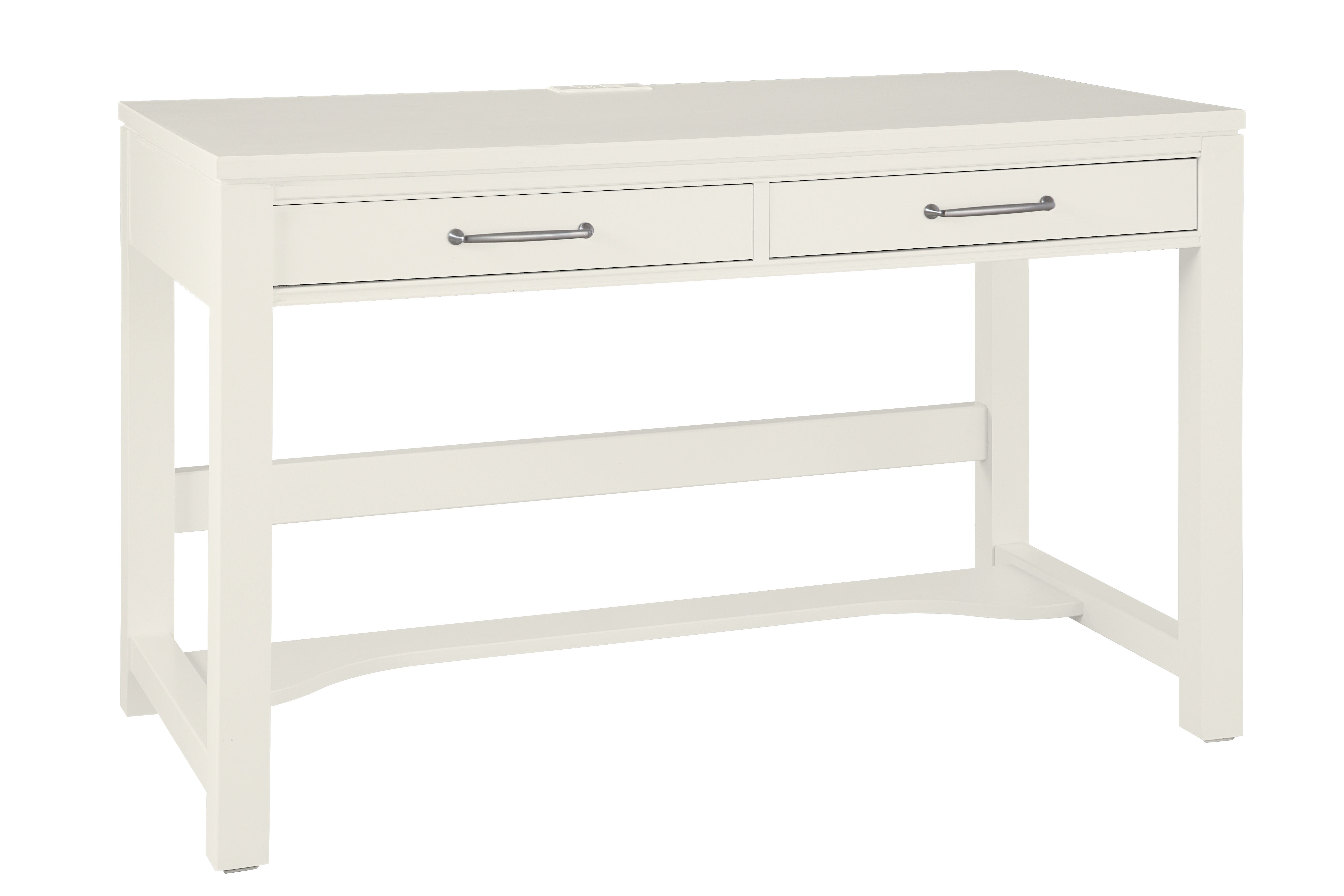 Vaughan-Bassett Tide & Timber - Desk - 2 Drawers With Multi Charging Outlets - Soft White Maple