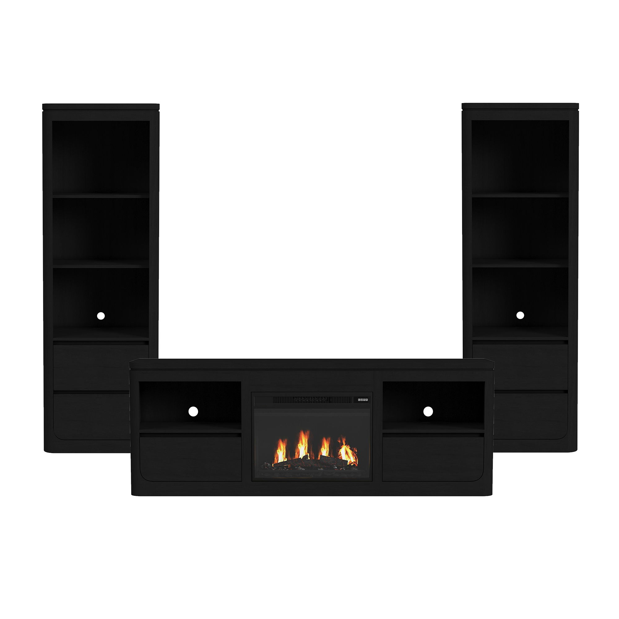 4 Pc · Entertainment Unit With 71" TV Console