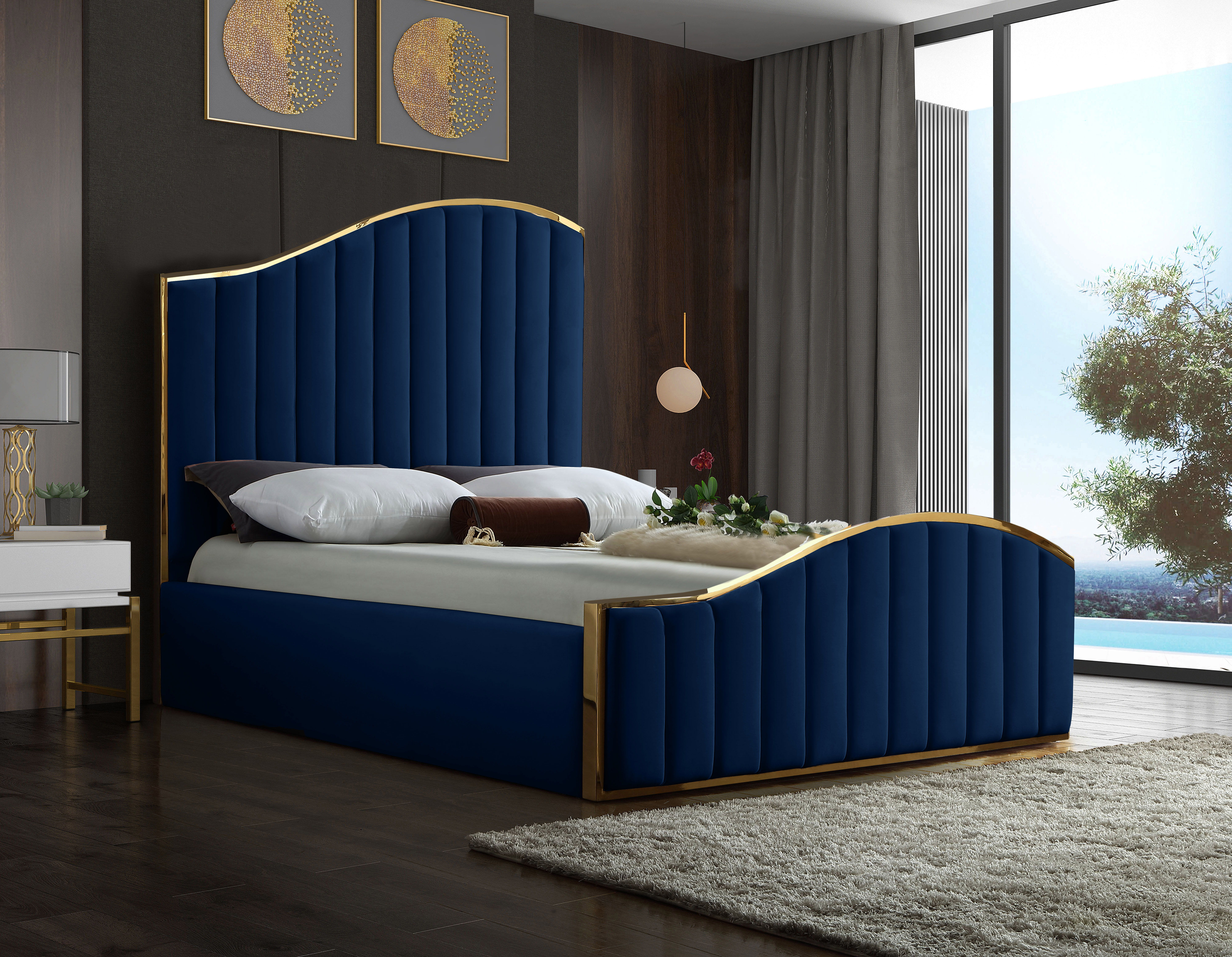 Jolie - Queen Bed - Navy
