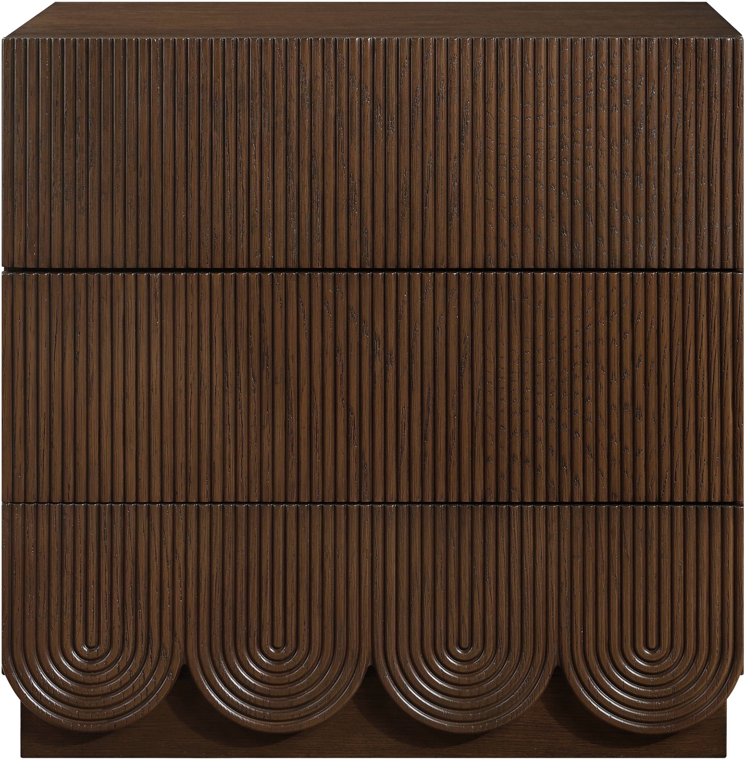 Scallop - Night Stand - Brown