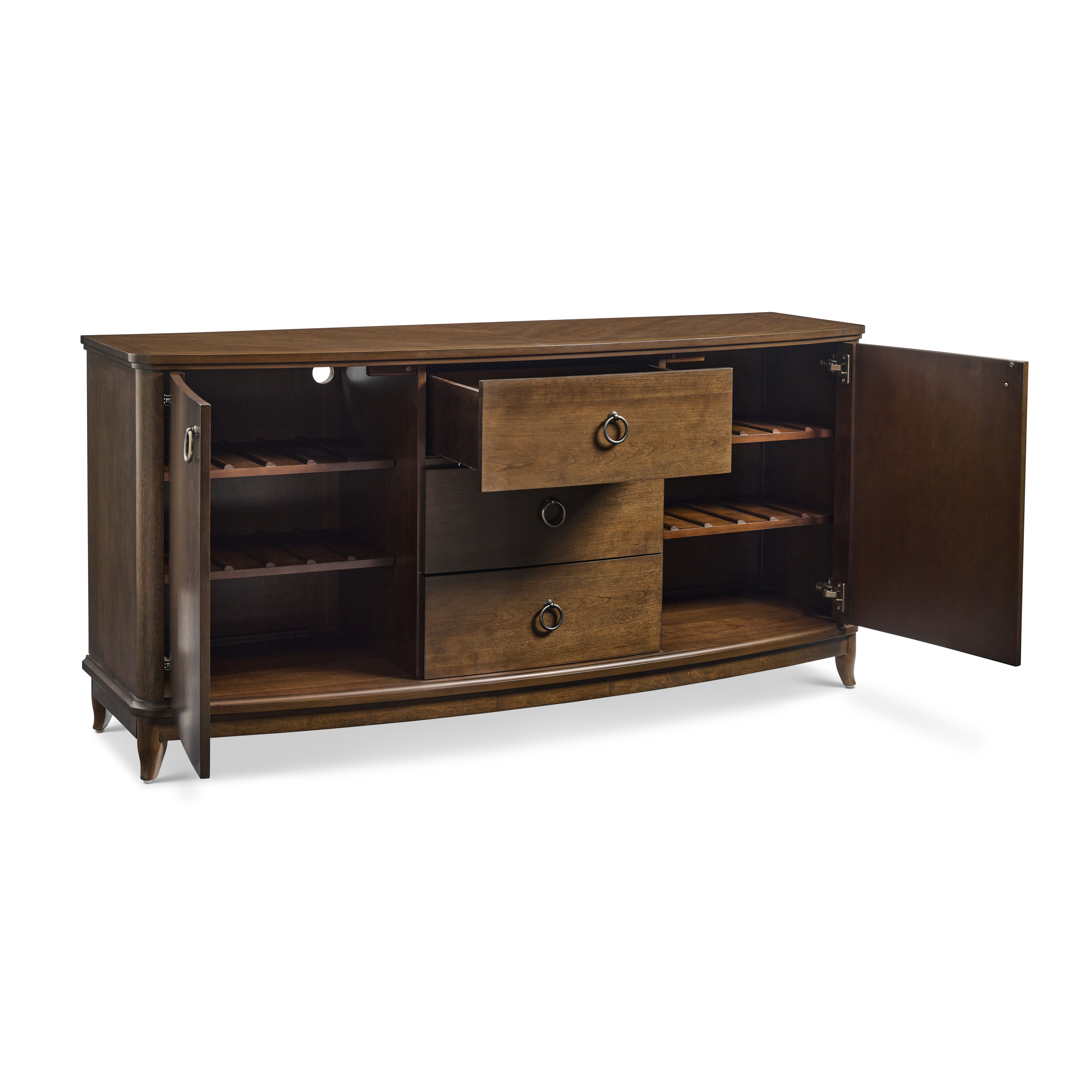 Bellevue - Console, dark brown, view 2