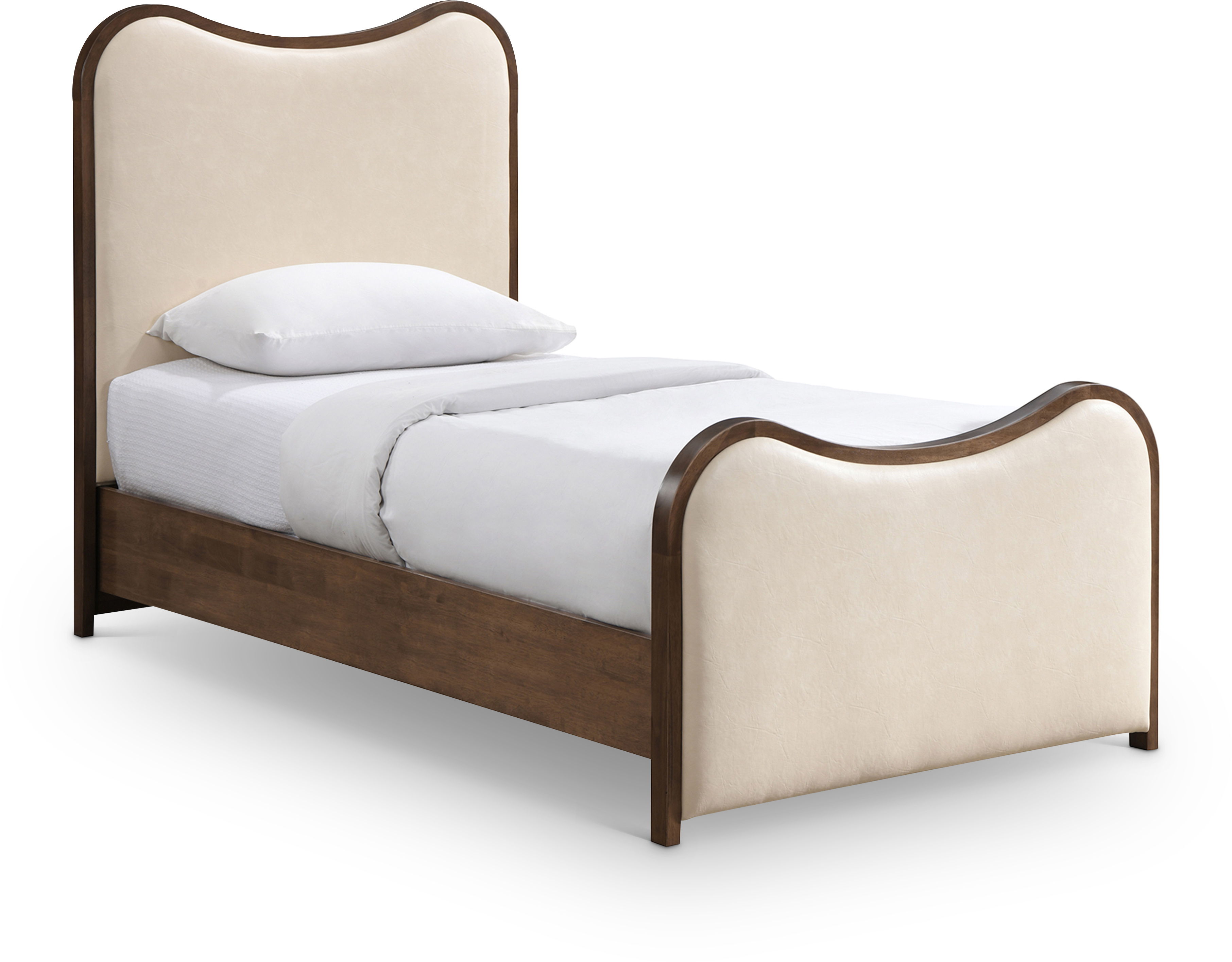 Arvada - Upholstered Twin Bed - Cream