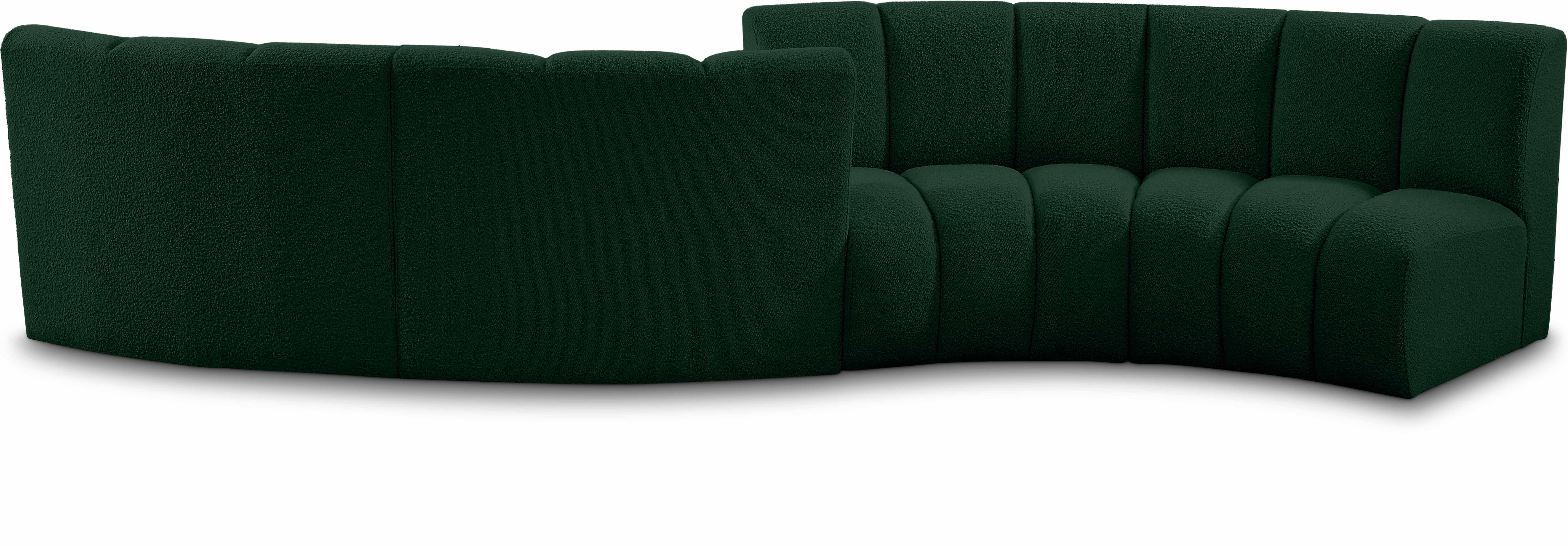 Infinity - 4 Piece Modular Sectional - Green - Fabric