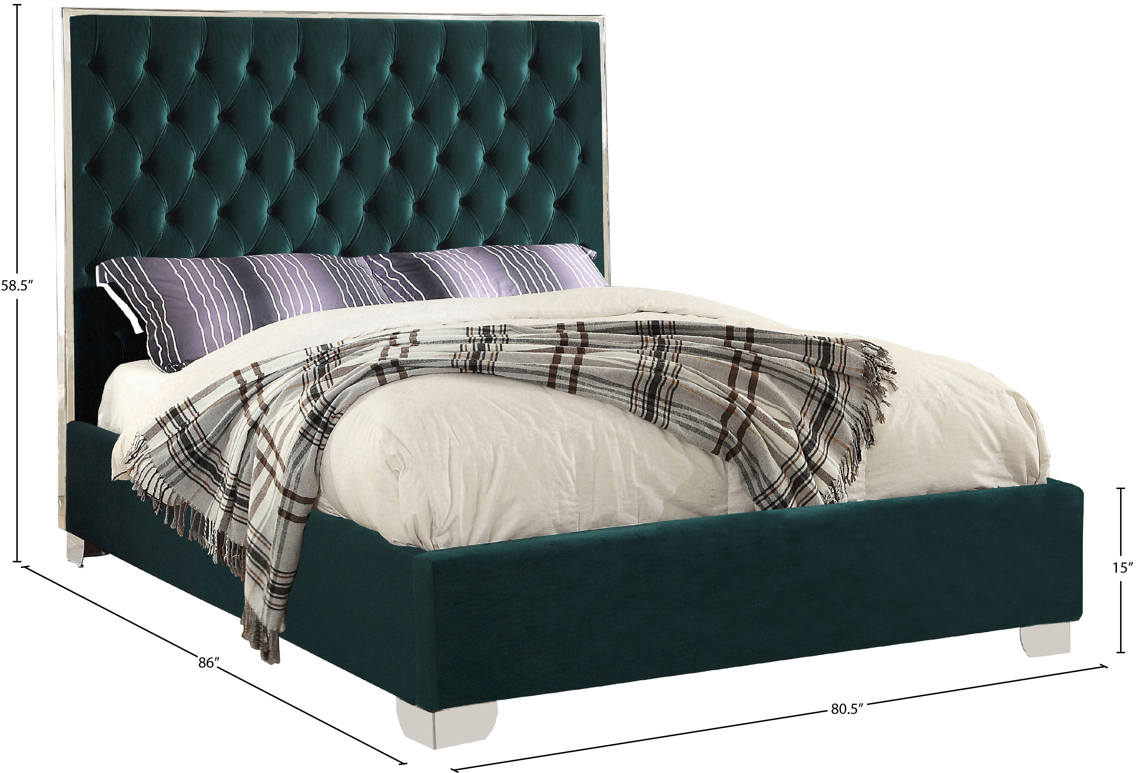 Lexi - King Bed - Green