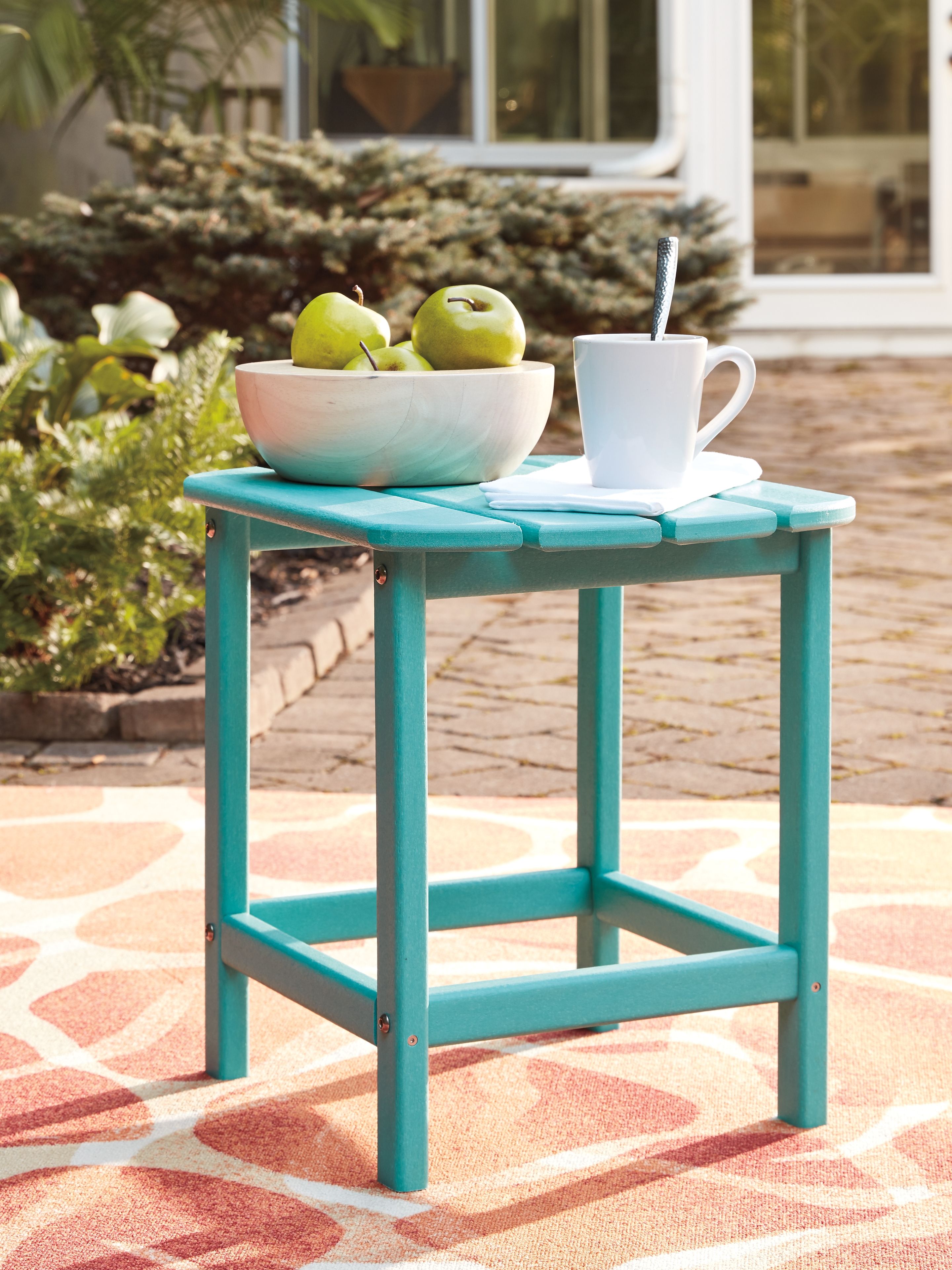 Ashley Furniture Sundown Treasure - Rectangular End Table - Turquoise - Image 6