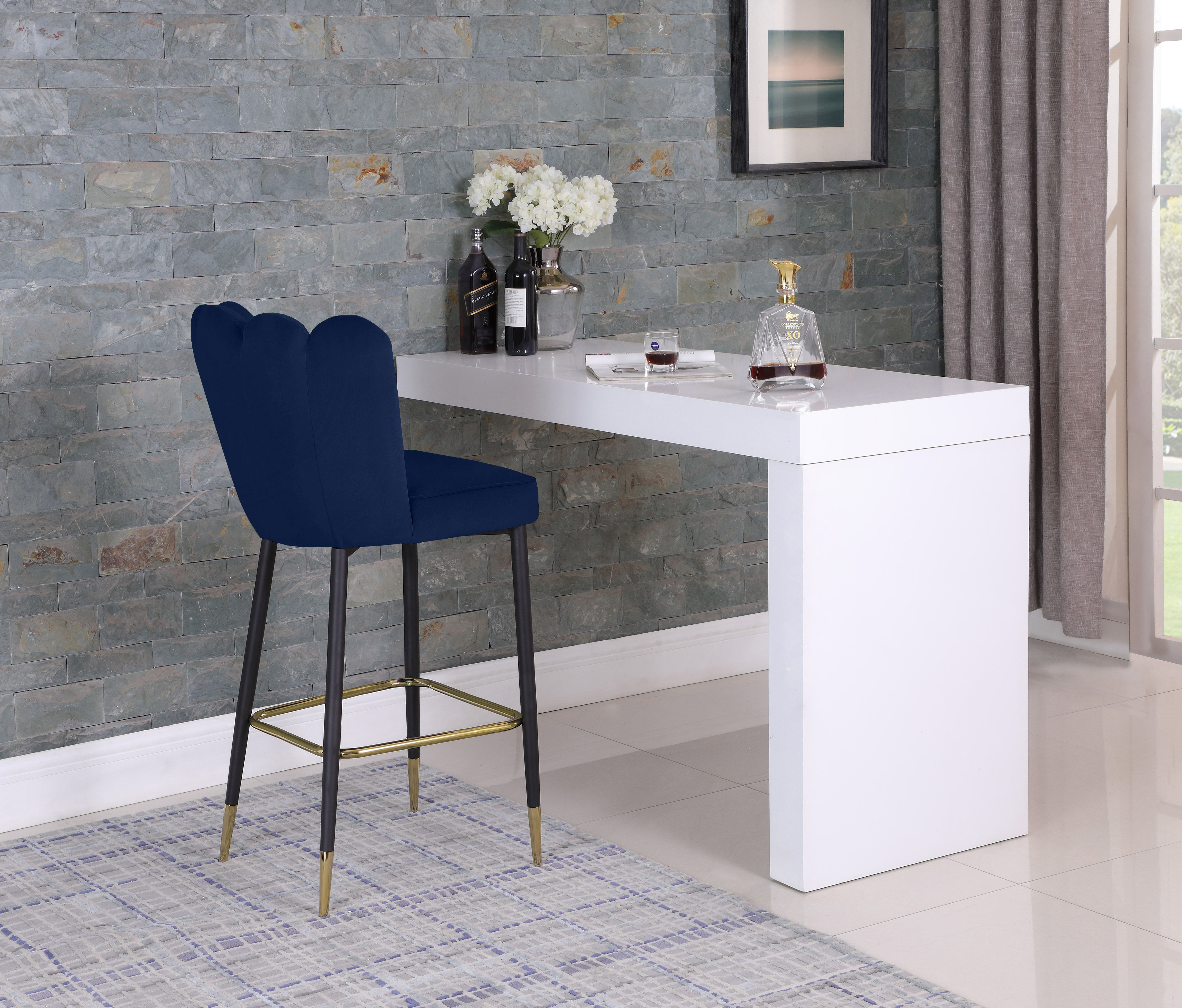 Lily - Stool (Set of 2) - Navy