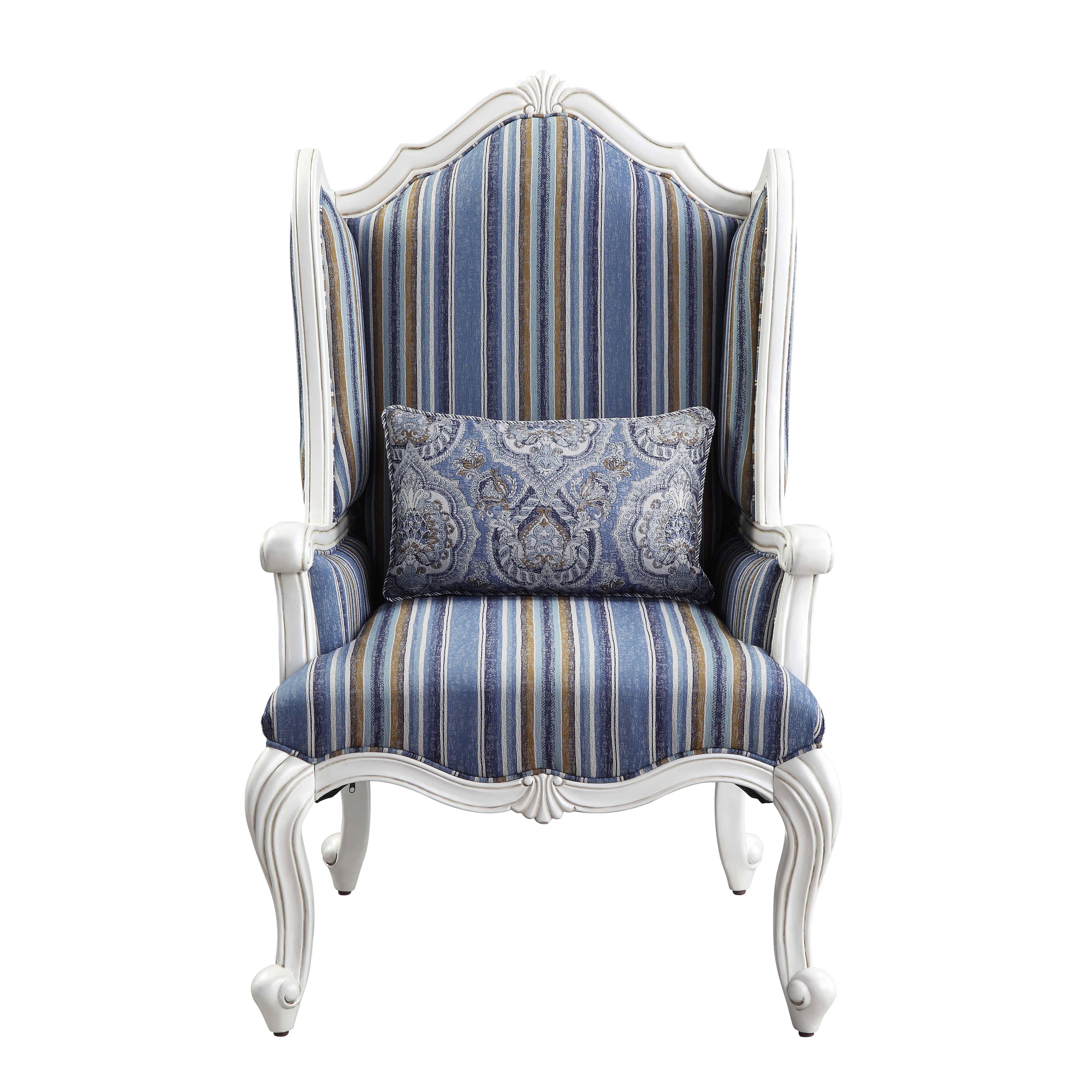 Ciddrenar - Chair With Pillow - Fabric & White, blue, view 2