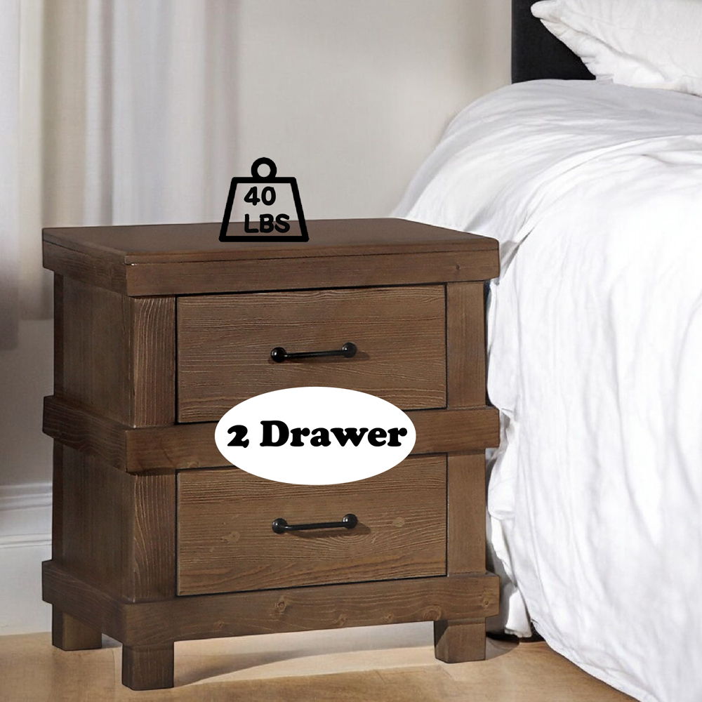 Adams - Nightstand - Antique Oak, orange, view 3