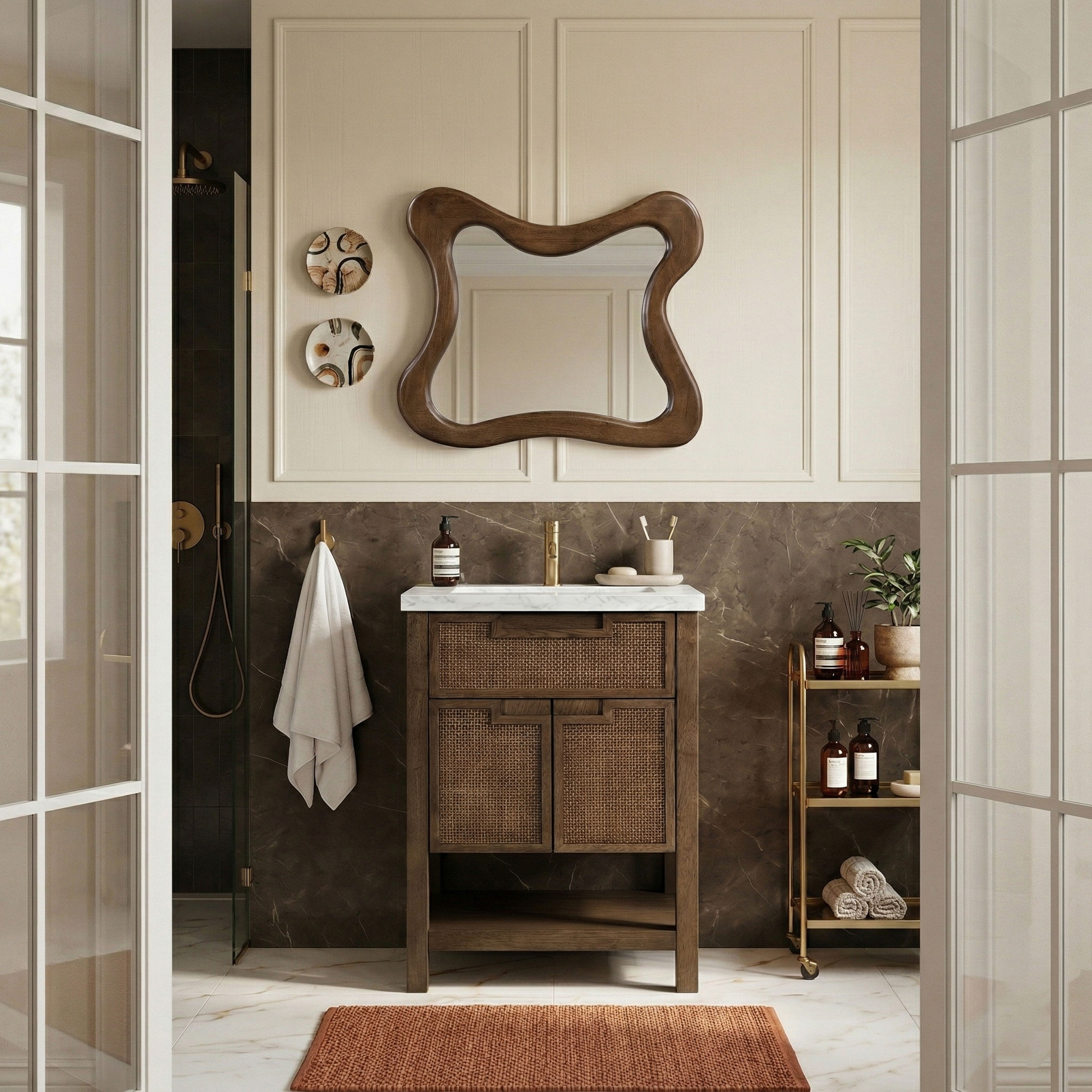 Soren - 24'' Bathroom Vanity - Brown / Gray
