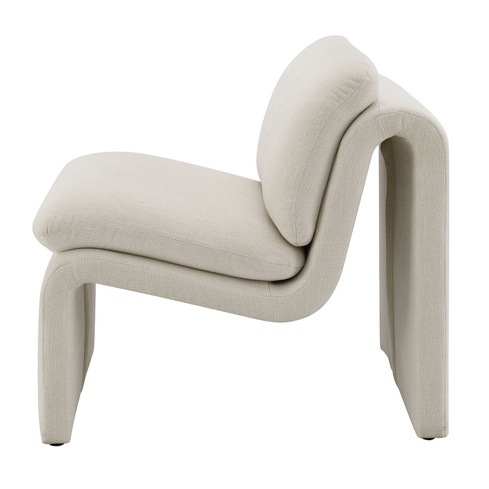 Jaeda - Accent Chair - Ivory Boucle, beige, view 3