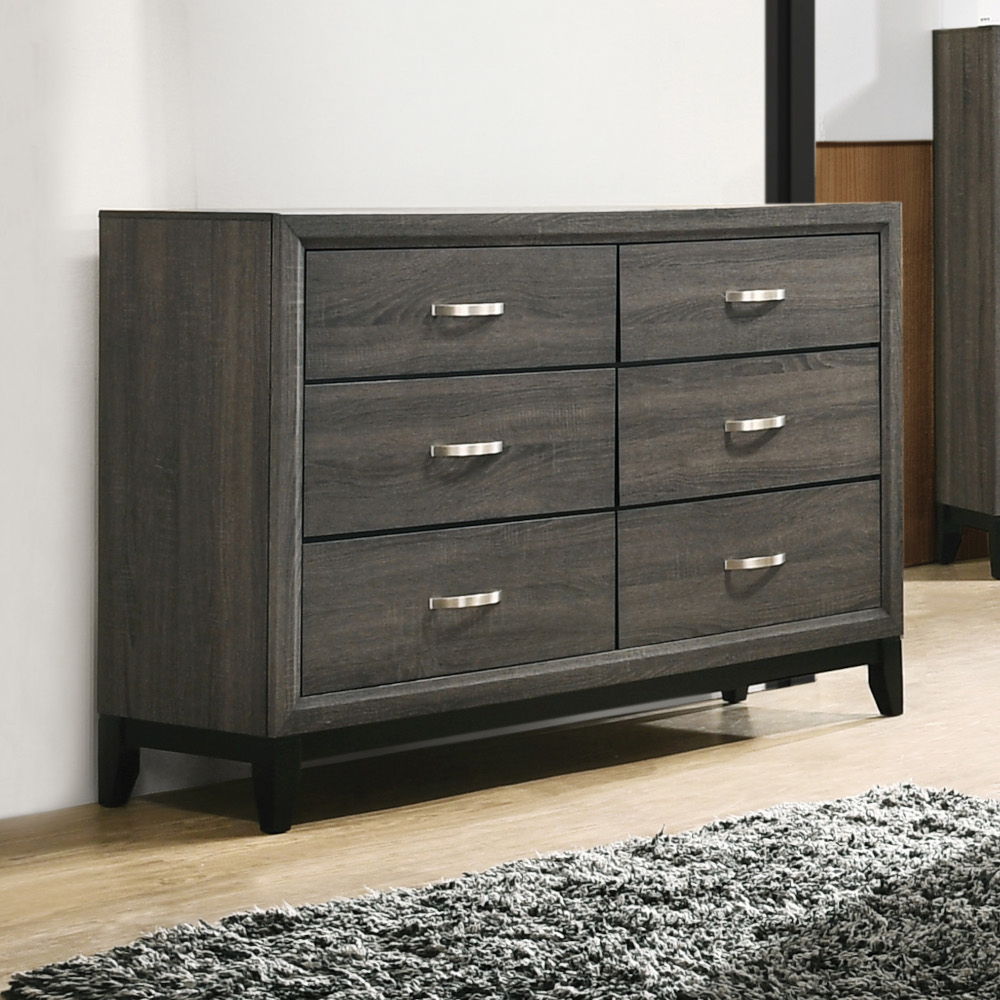 Valdemar - Dresser - Weathered Gray, dark gray
