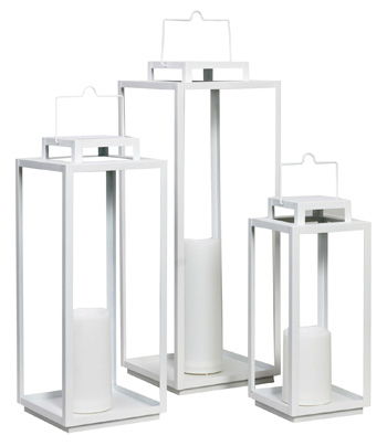 Gilmerland – Indoor/Outdoor Lantern Set (Set of 3) – White
