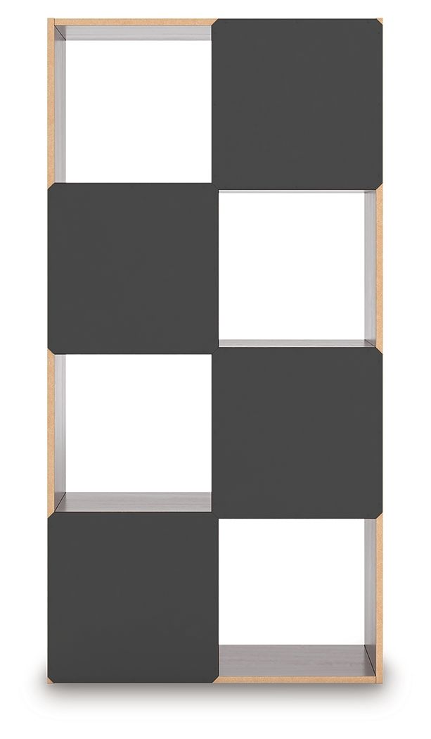 Ashley Furniture Glosmount - Eight Cube Organizer - Cherry / Light Brown - Image 5