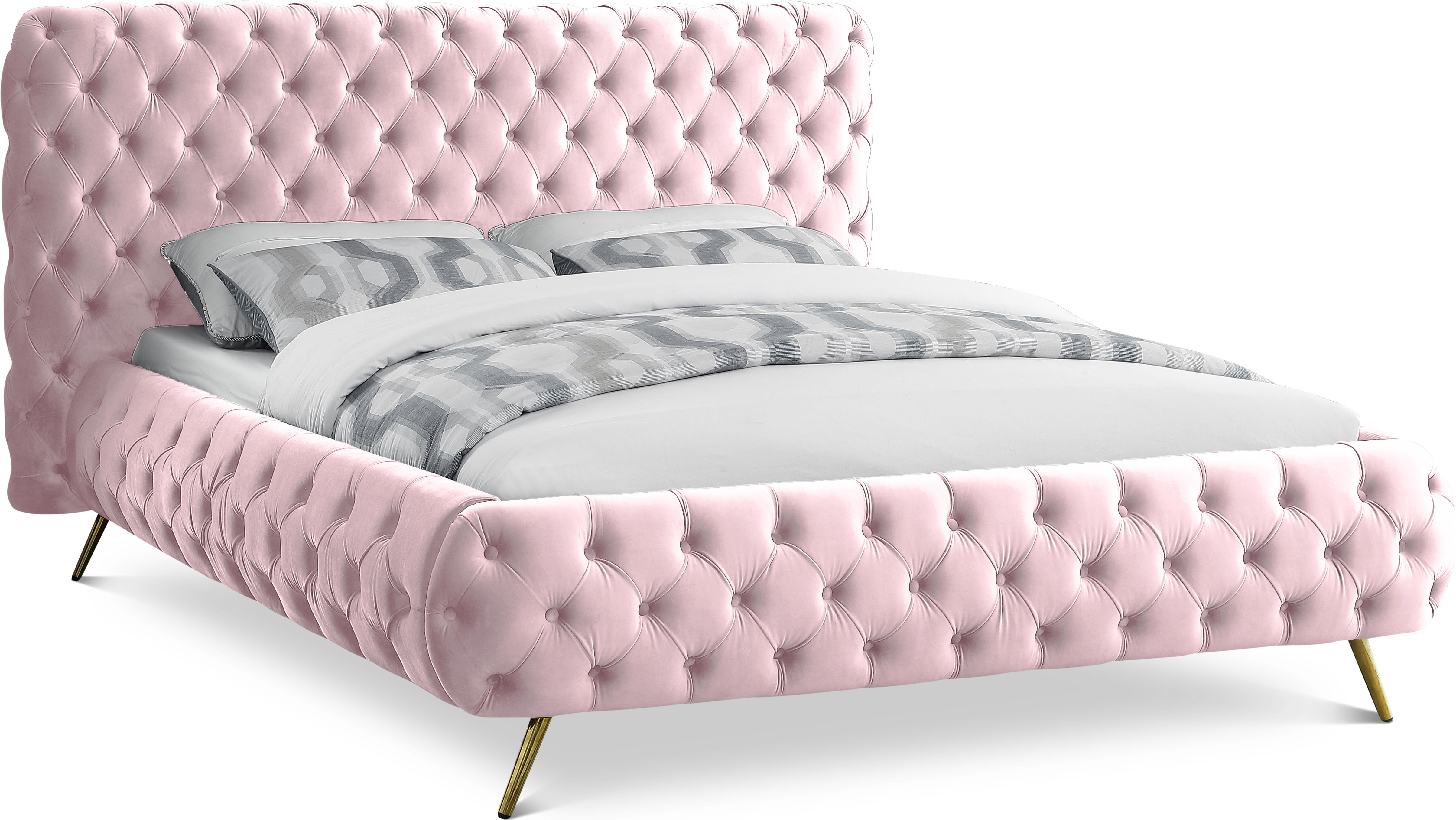 Delano - King Bed - Pink