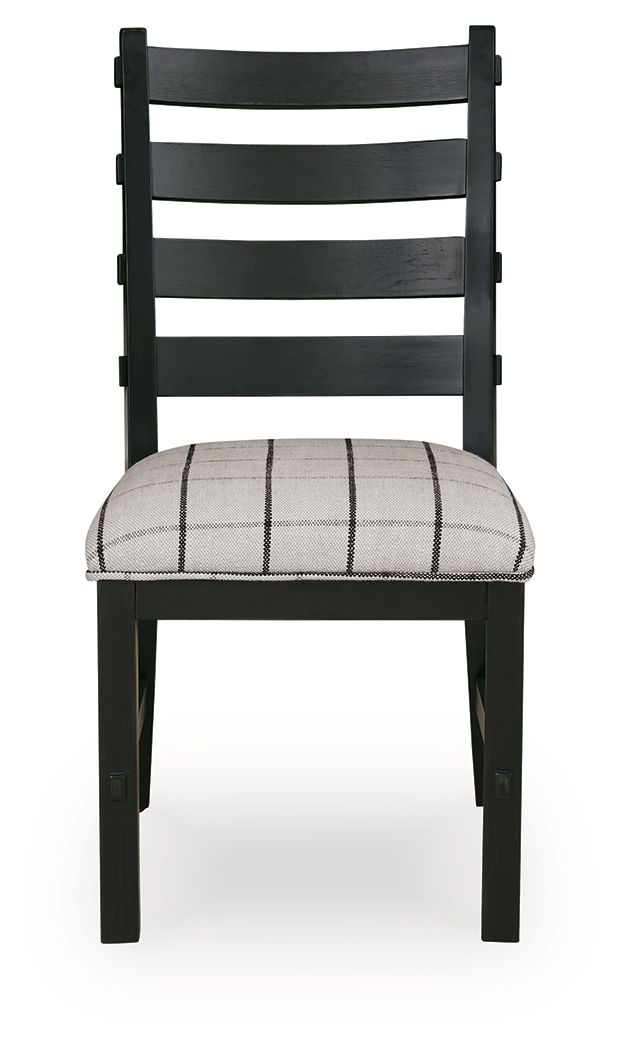 Ashley Furniture Ridgester - Dining Upholstered Side Chair (Set of 2) - Beige / Black - Image 4