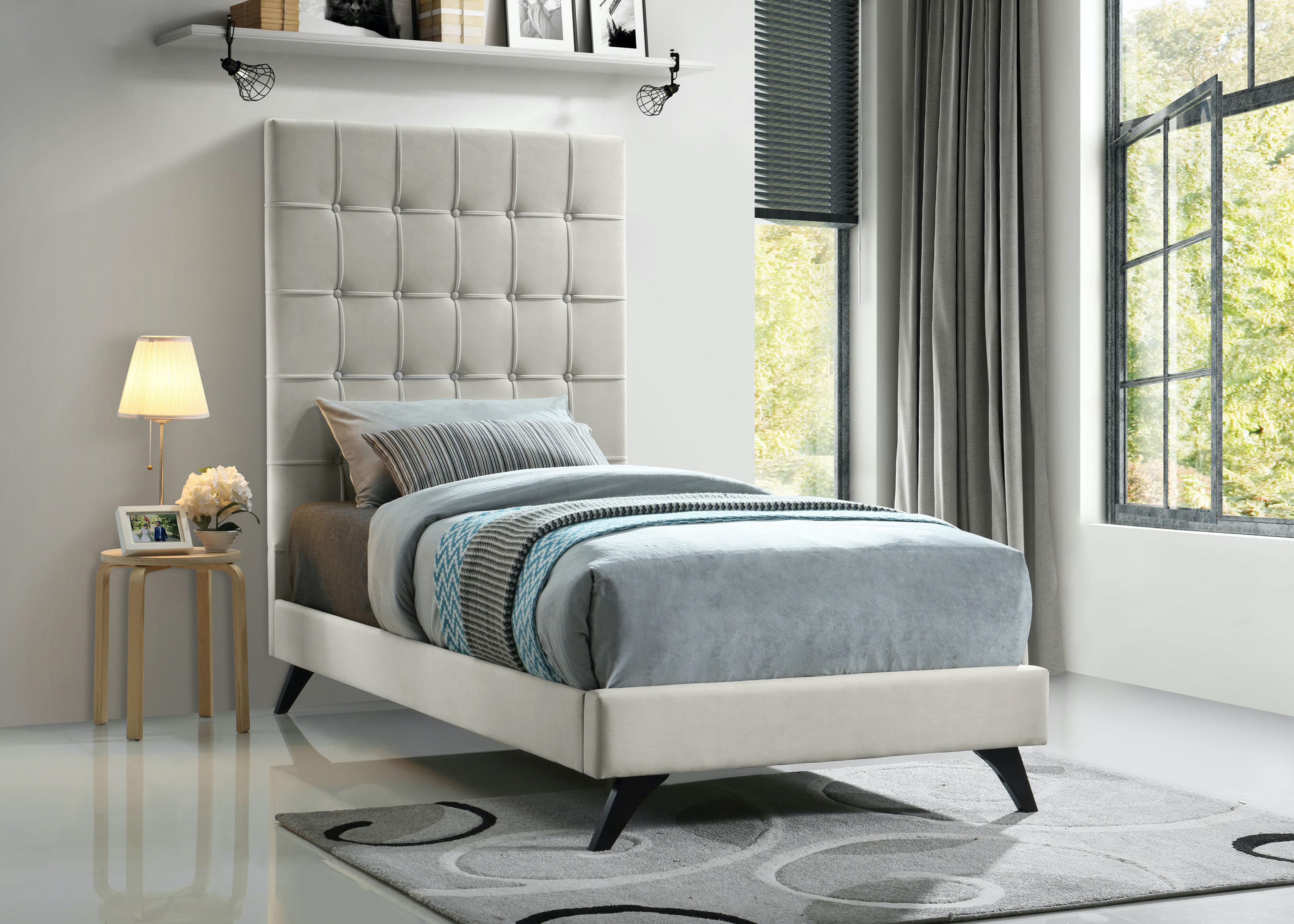 Elly - Twin Bed - Cream