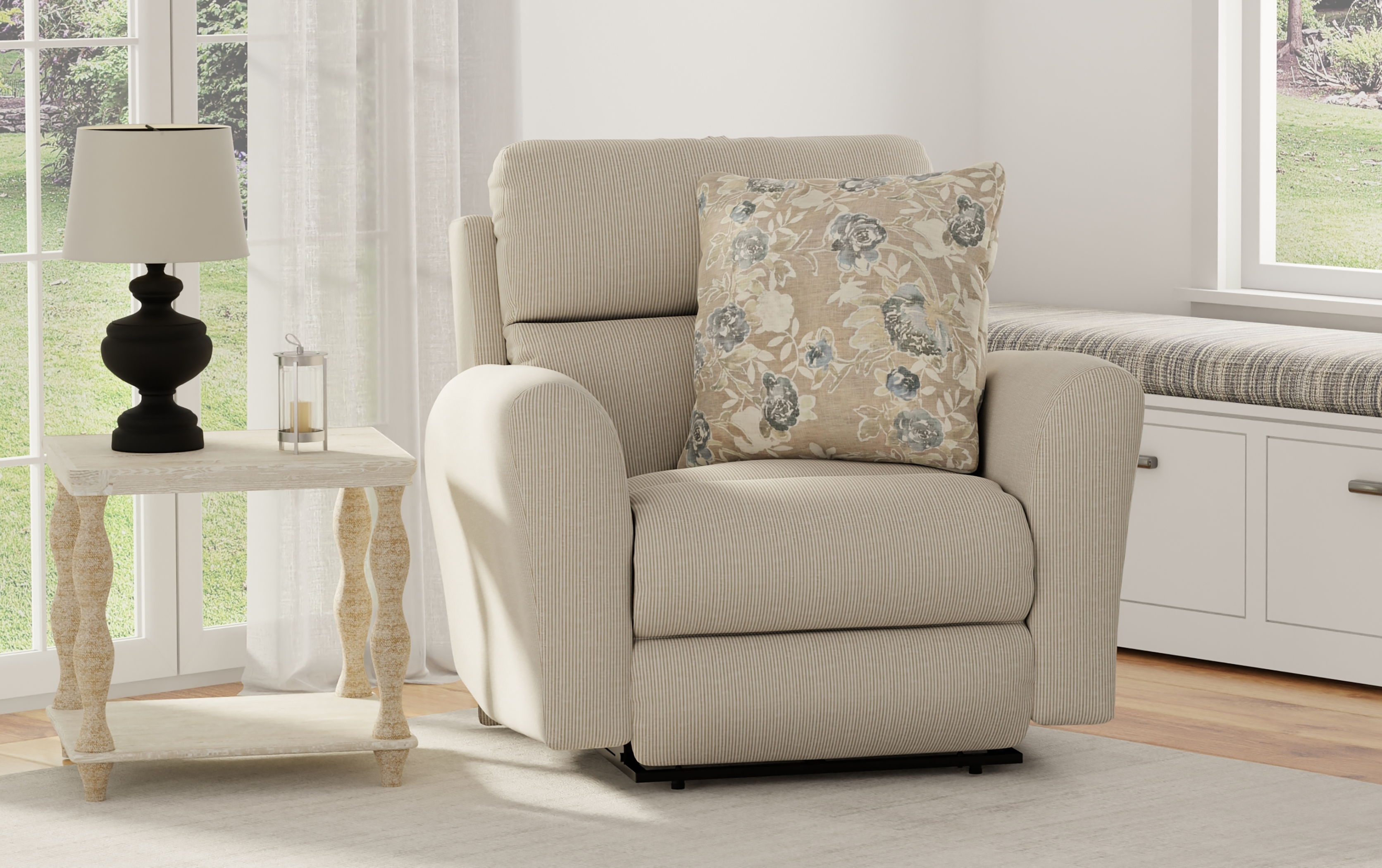 Chappy - Lay Flat Recliner - Linen