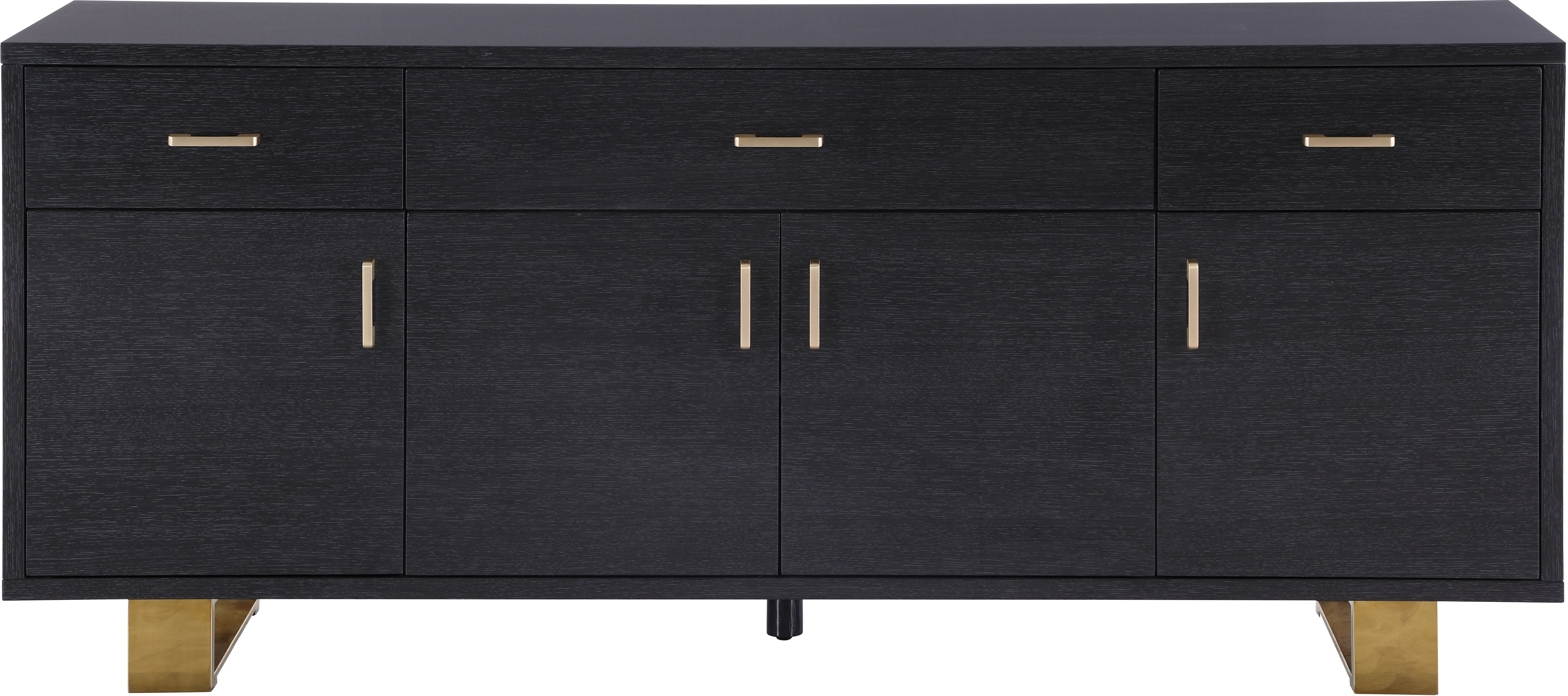 Excel - Sideboard - Dark Gray & Gold