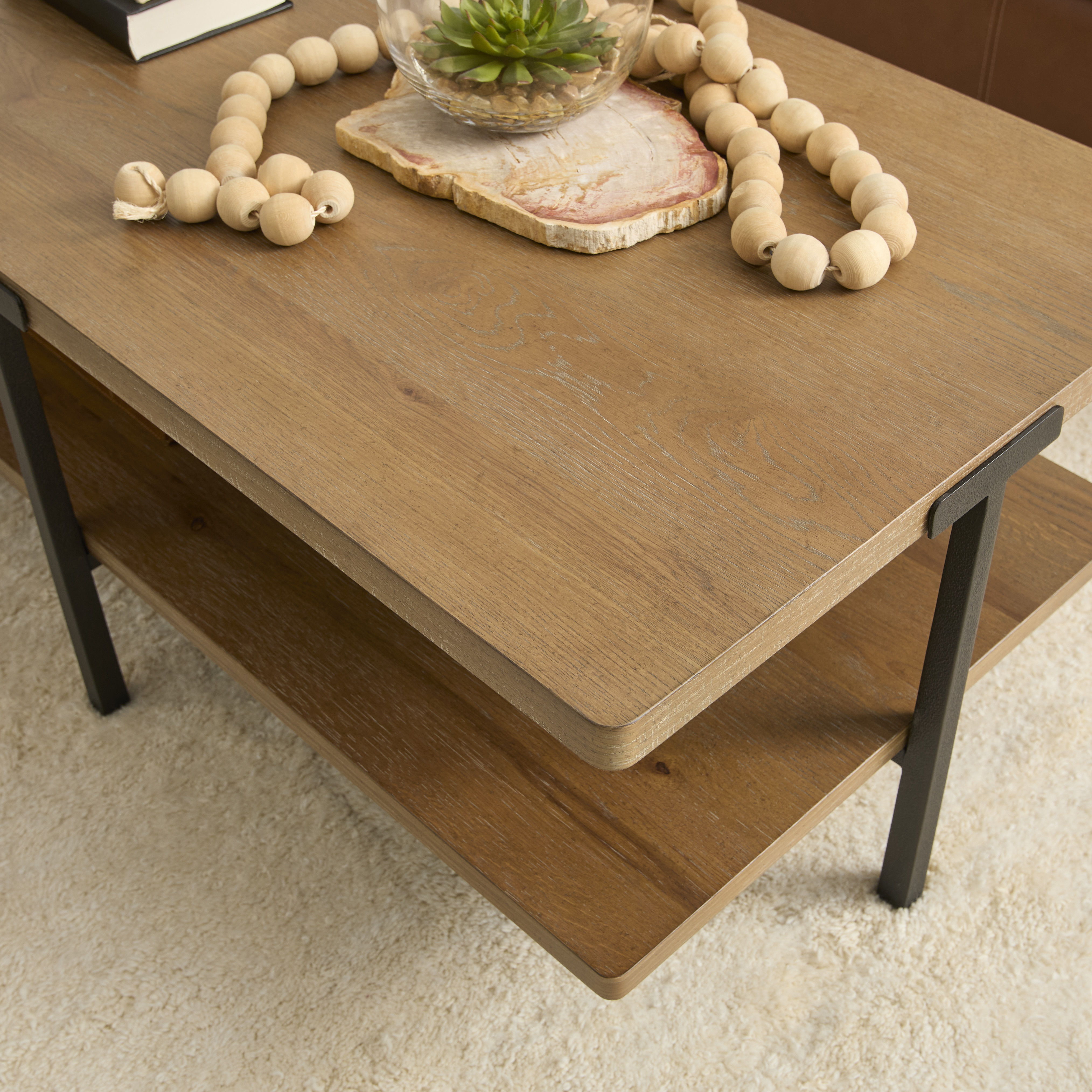 Millwork - Rectangular Coffee Table - Light Brown, light brown, view 6