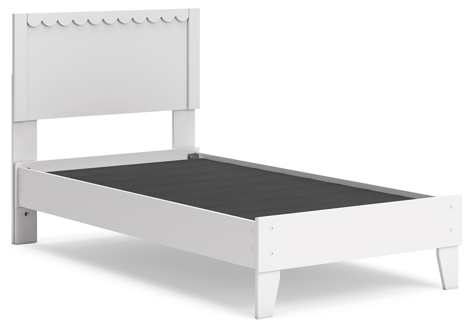 Hallityn - Twin Panel Platform Bed - White