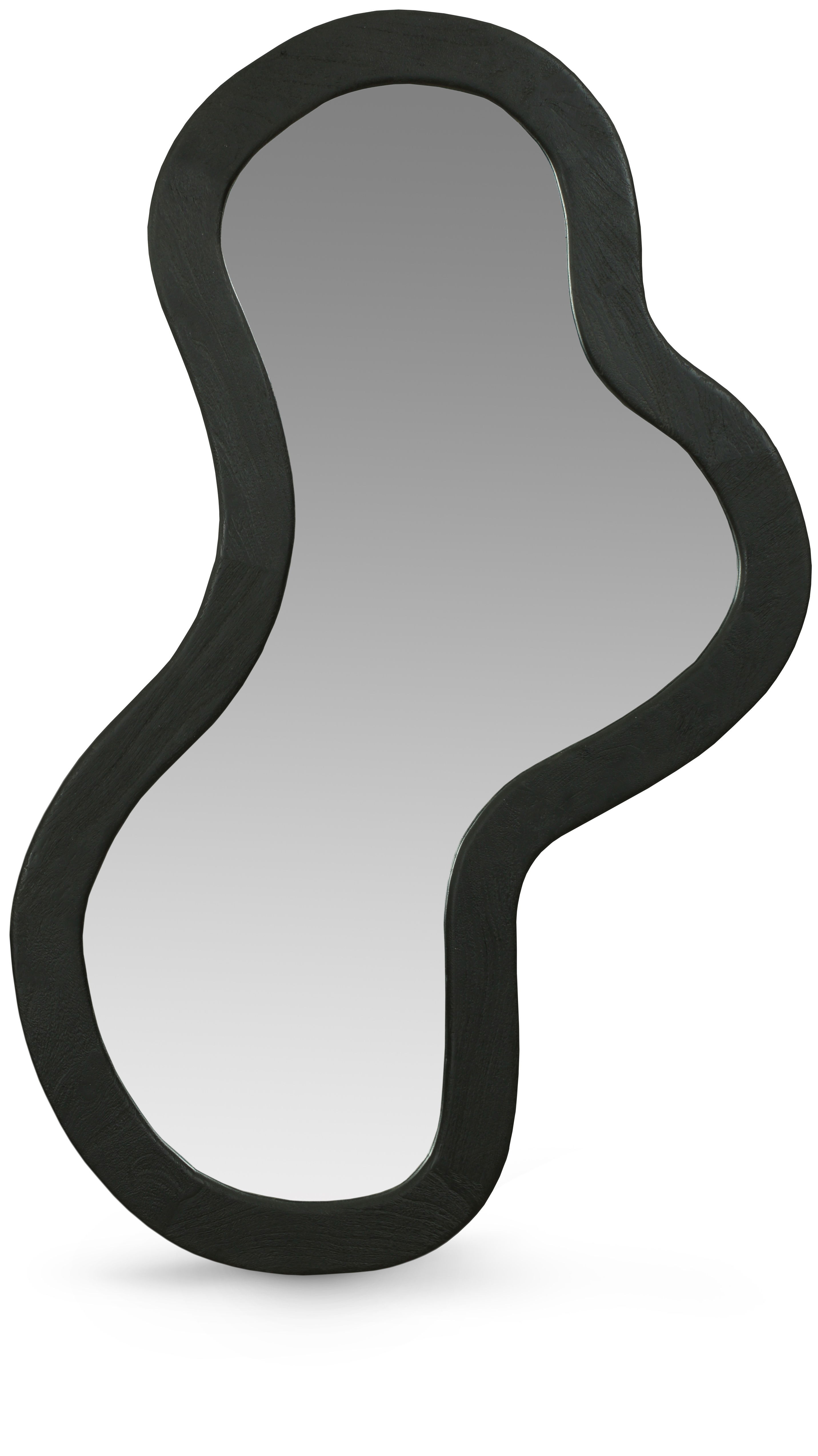 Oblique - 48" Mirror - Wood - Black