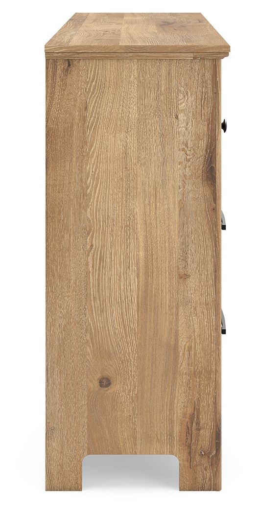 Ashley Furniture Makidern - Six Drawer Dresser - Tan - Image 6
