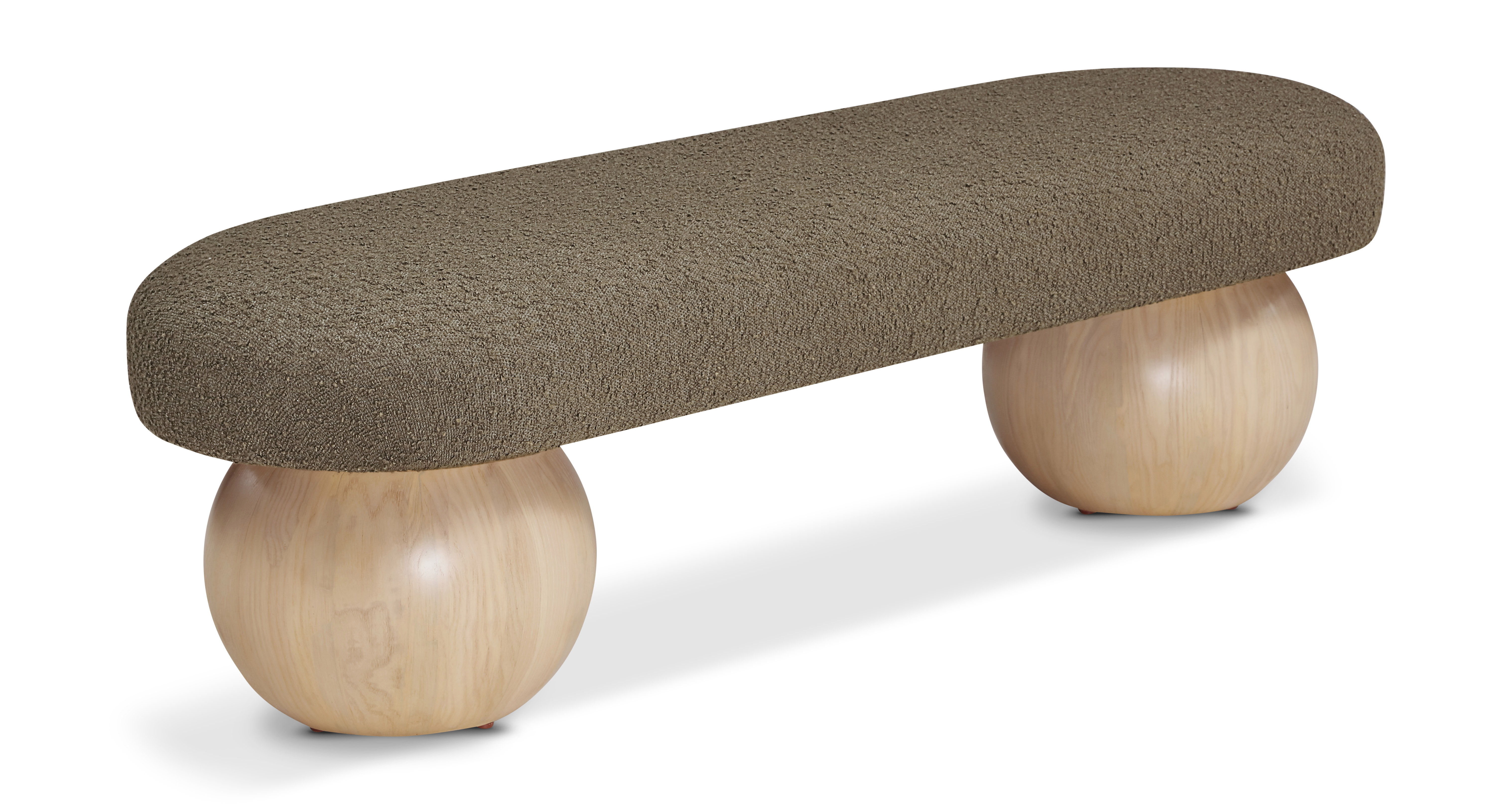 Bowie - Fabric Bench - Olive