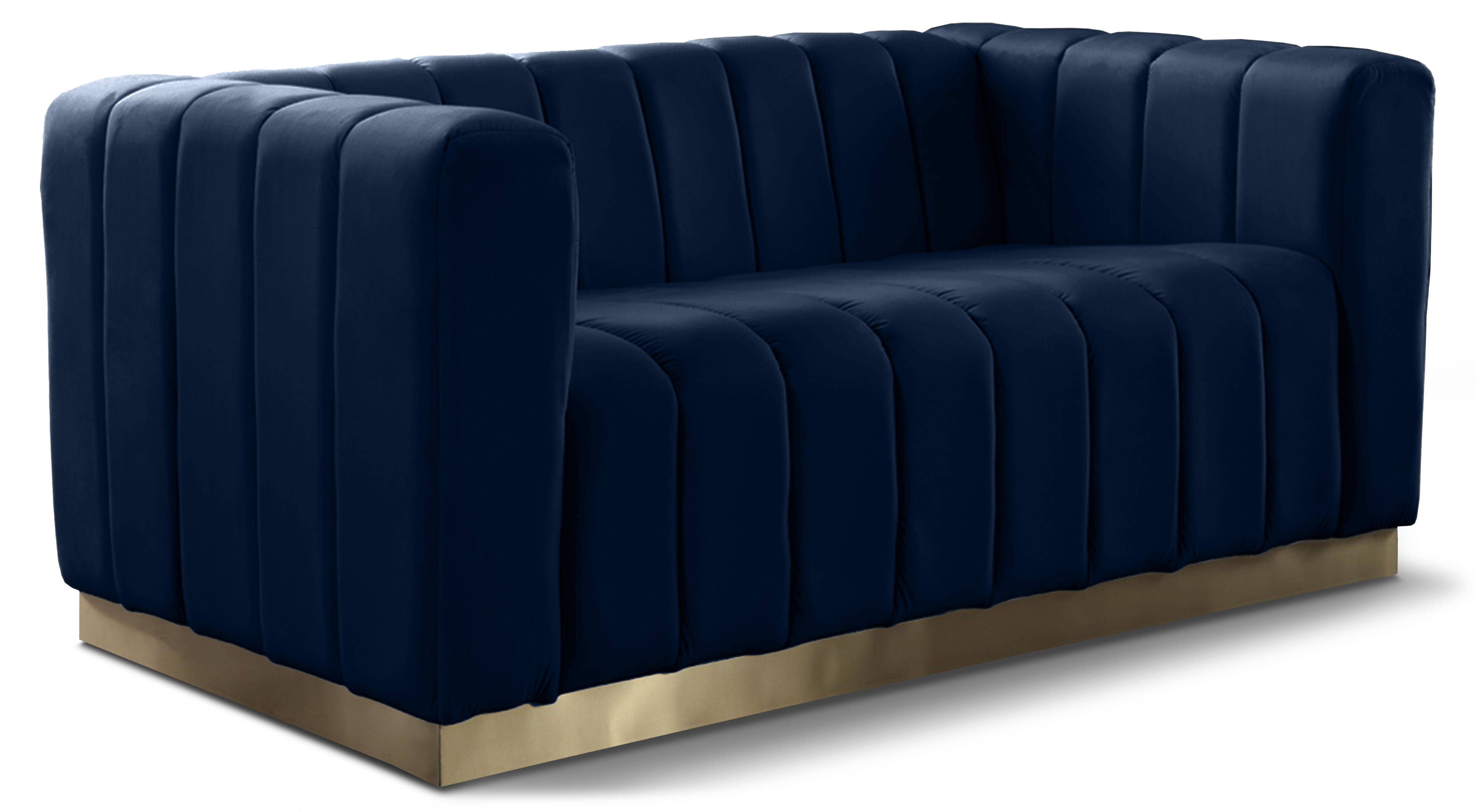 Marlon - Loveseat - Navy