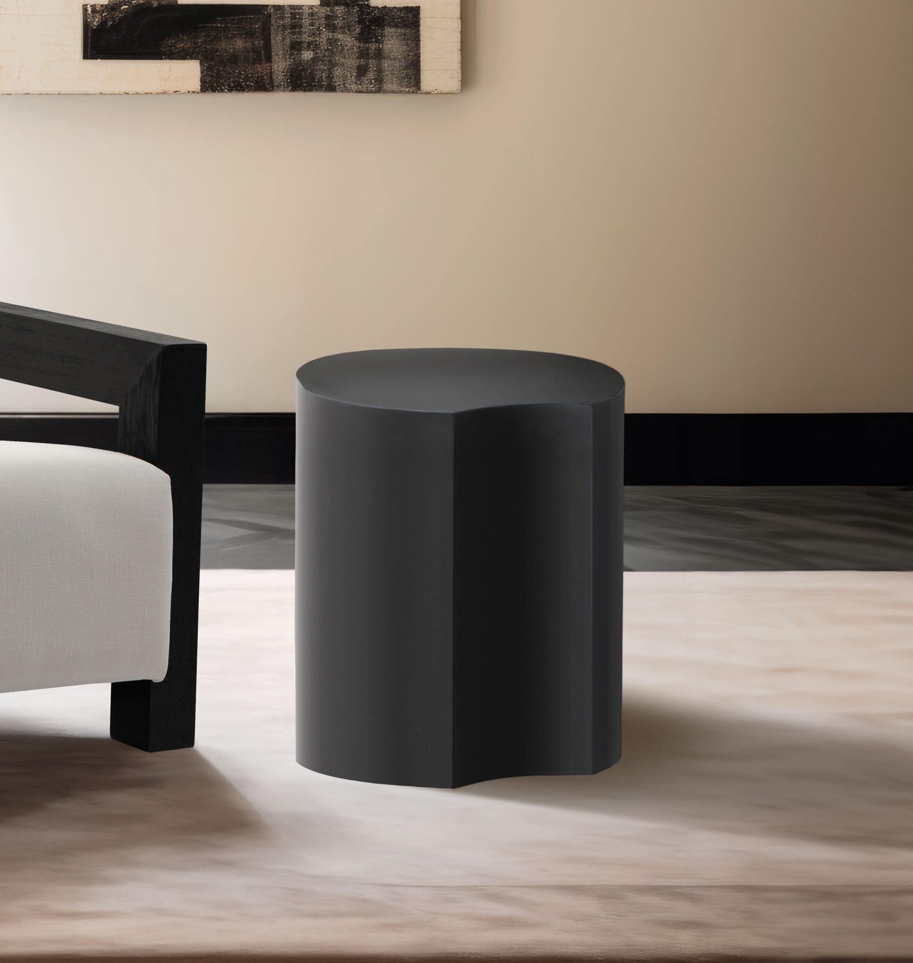 Dimple - 20" End Table - Black