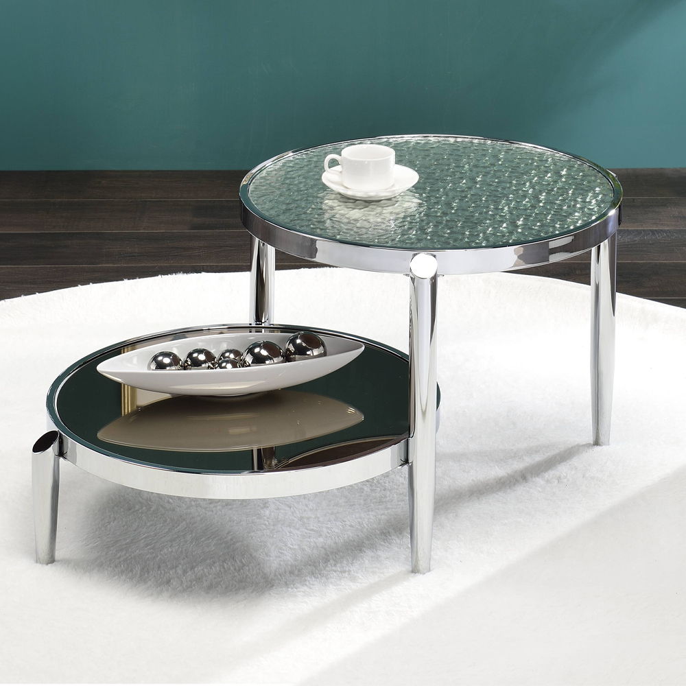 Abbe - Coffee Table - Glass & Chrome Image