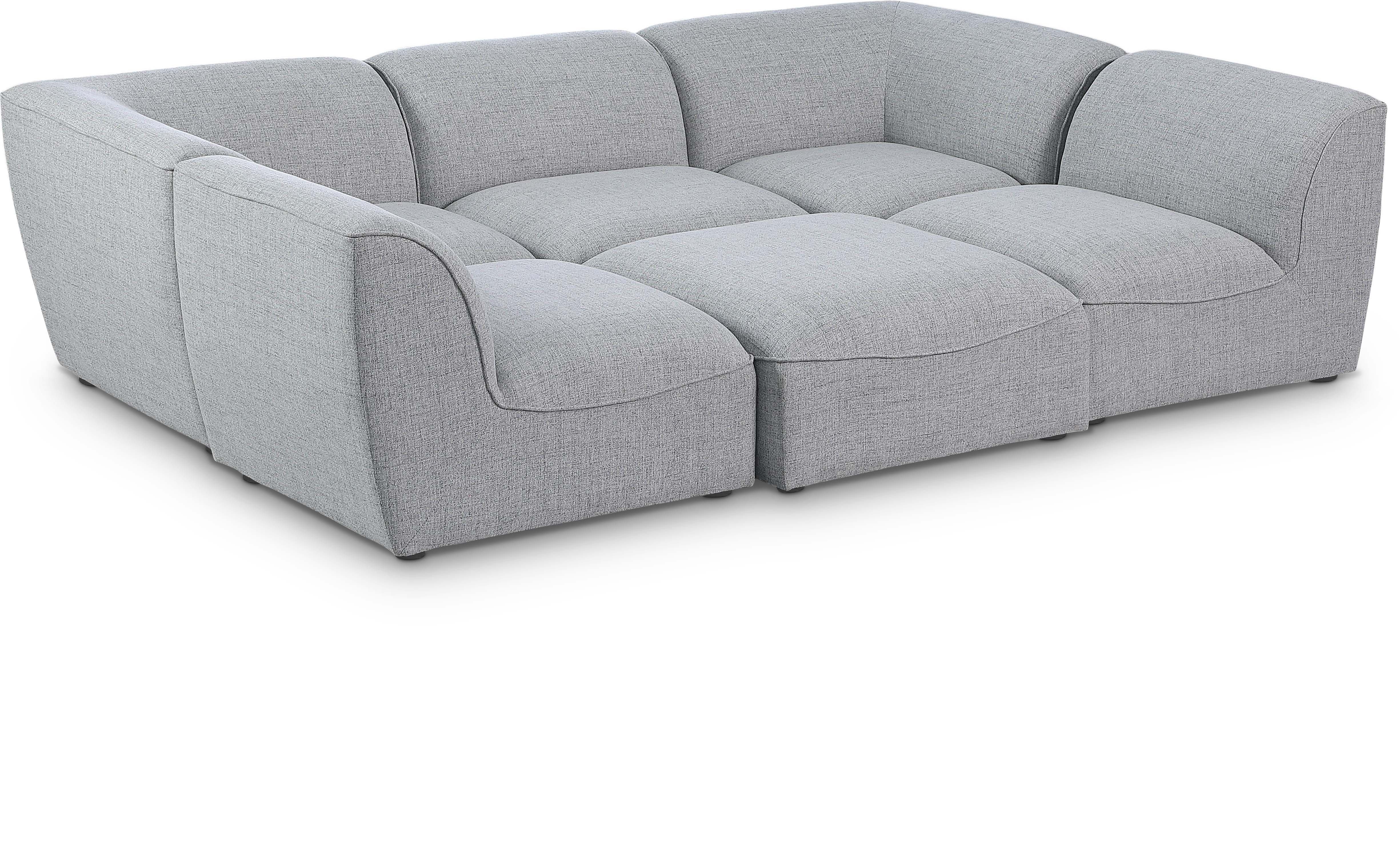 Miramar - 6 Piece Modular Sectional - Gray