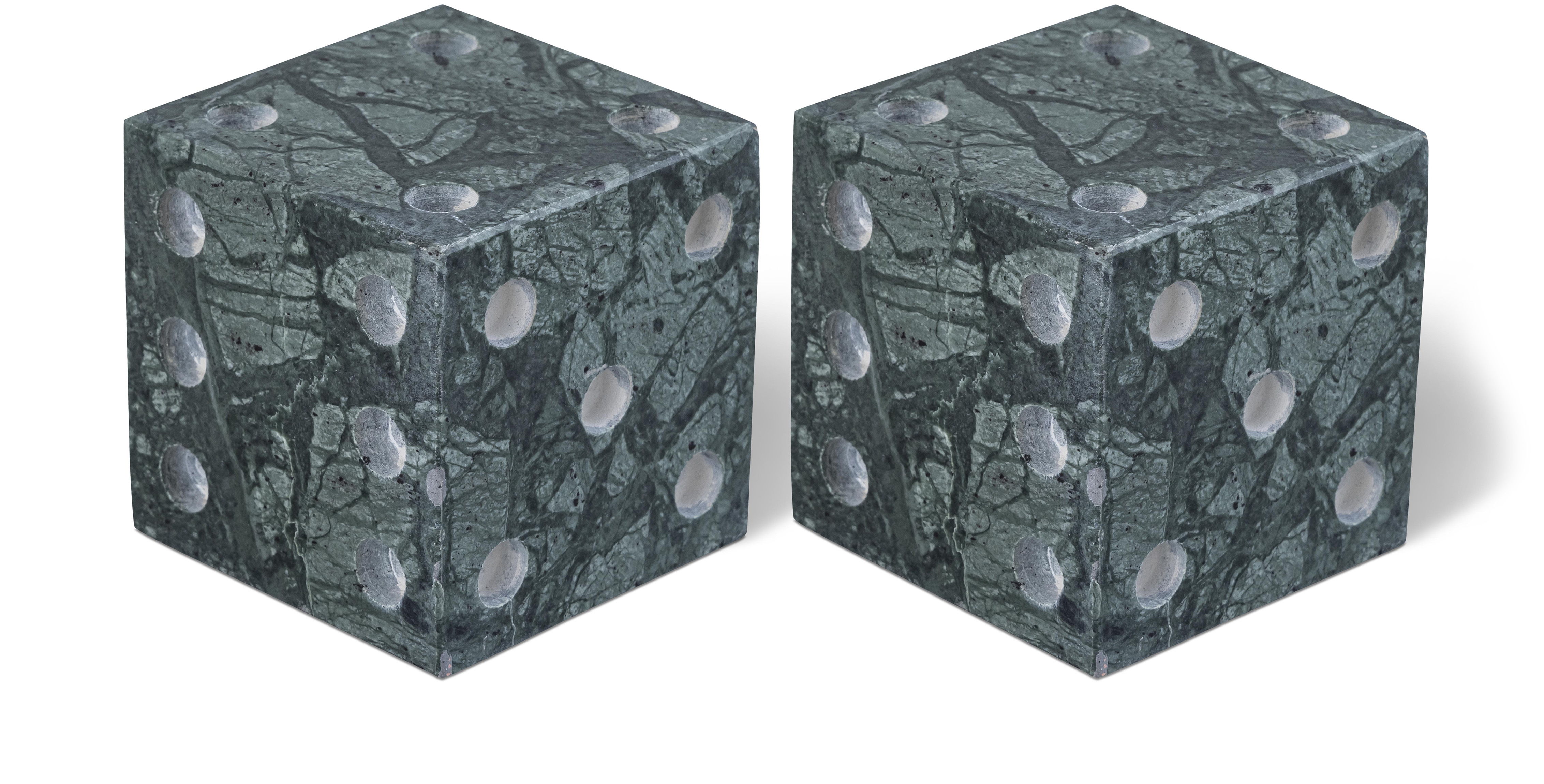 Dice - Marble Decorative - Green