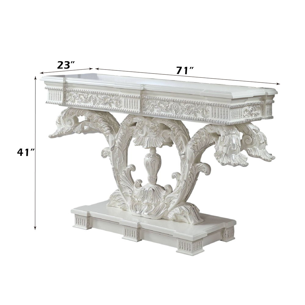 Vanaheim - Sofa Table - Antique White, beige, view 5