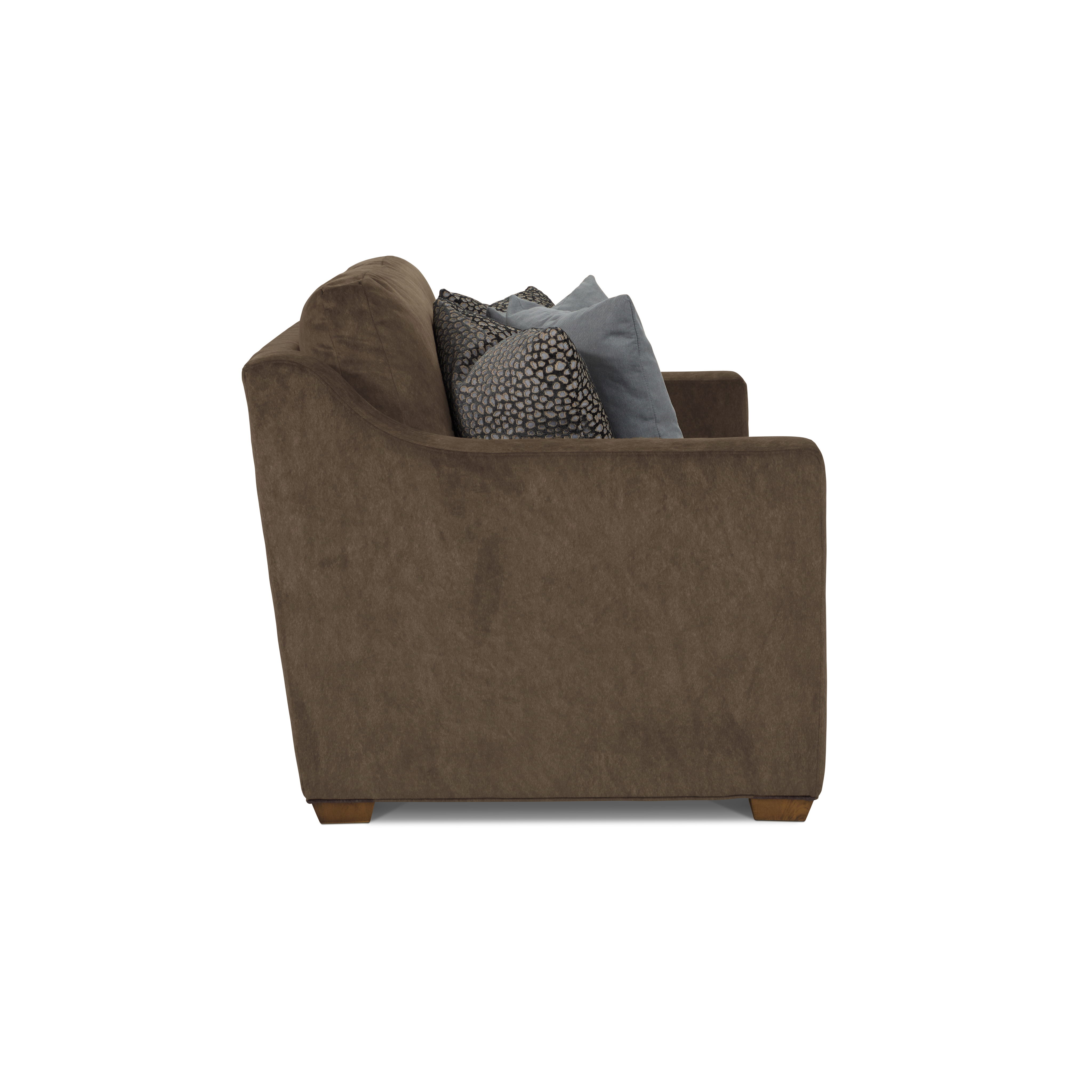 Milo - Fabric Loveseat, dark brown, view 8