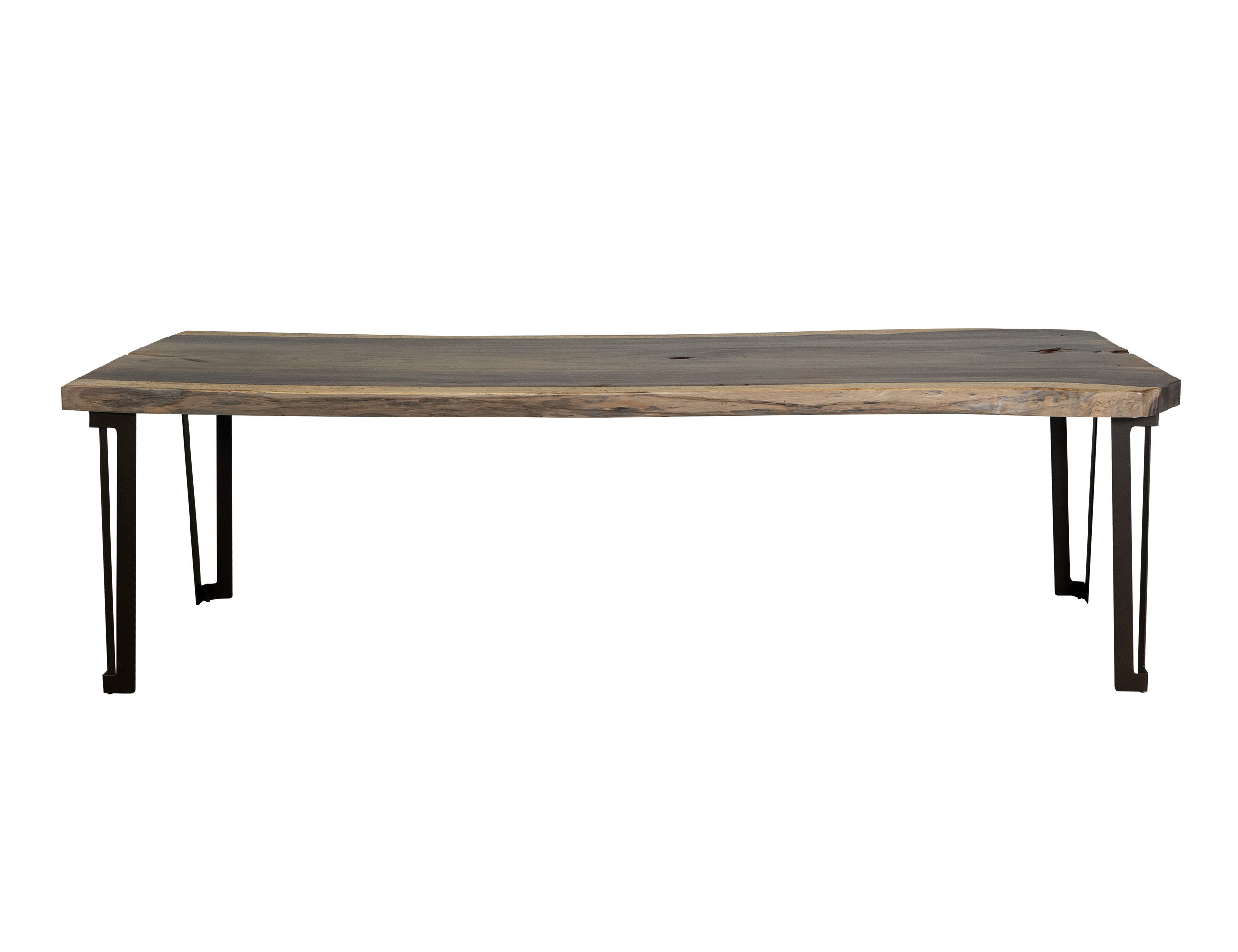 International Furniture Direct Natural Parota - Rectangular Table (Live Edge) - Light Brown