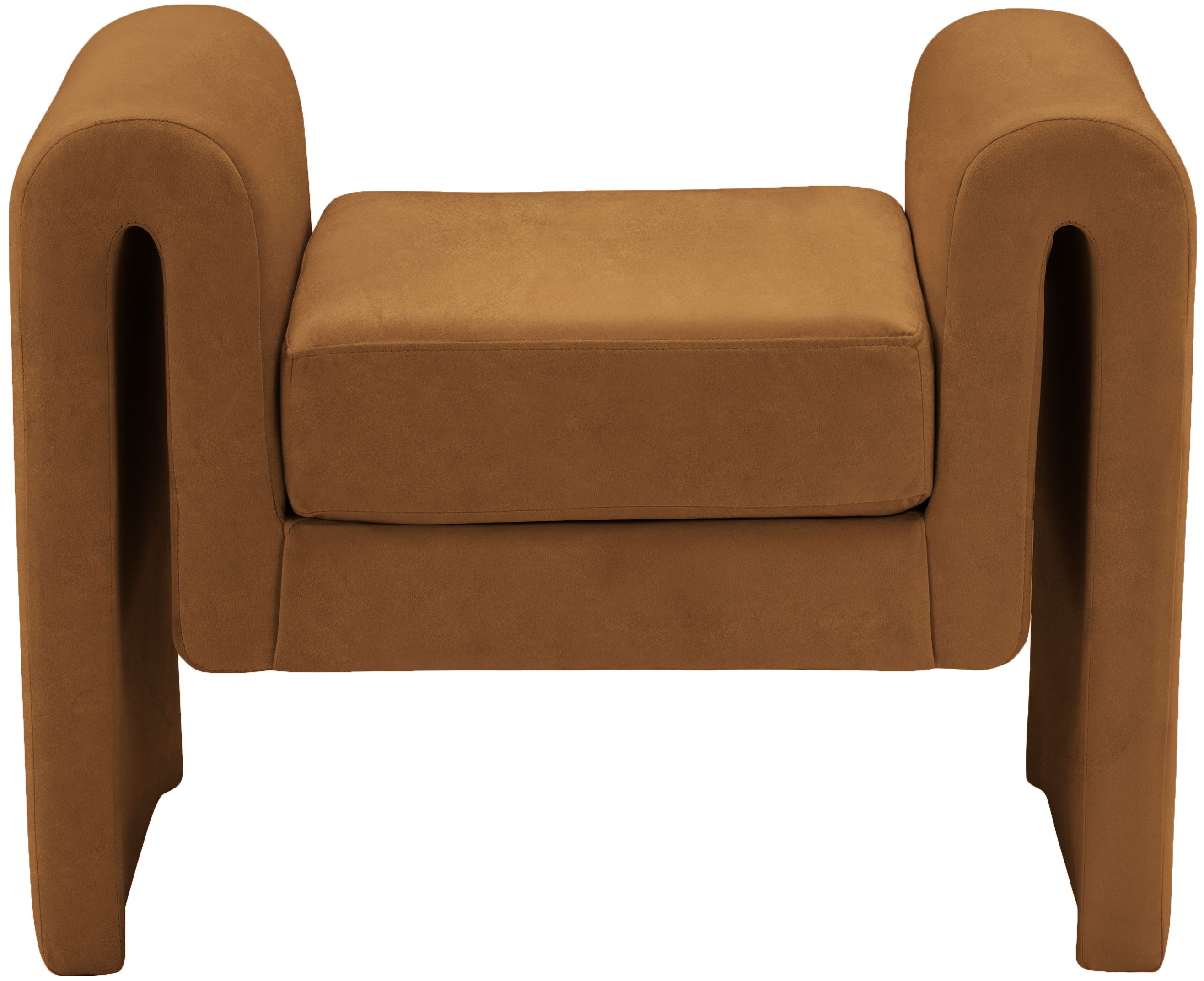 Sloan - Fabric Bench - Saddle