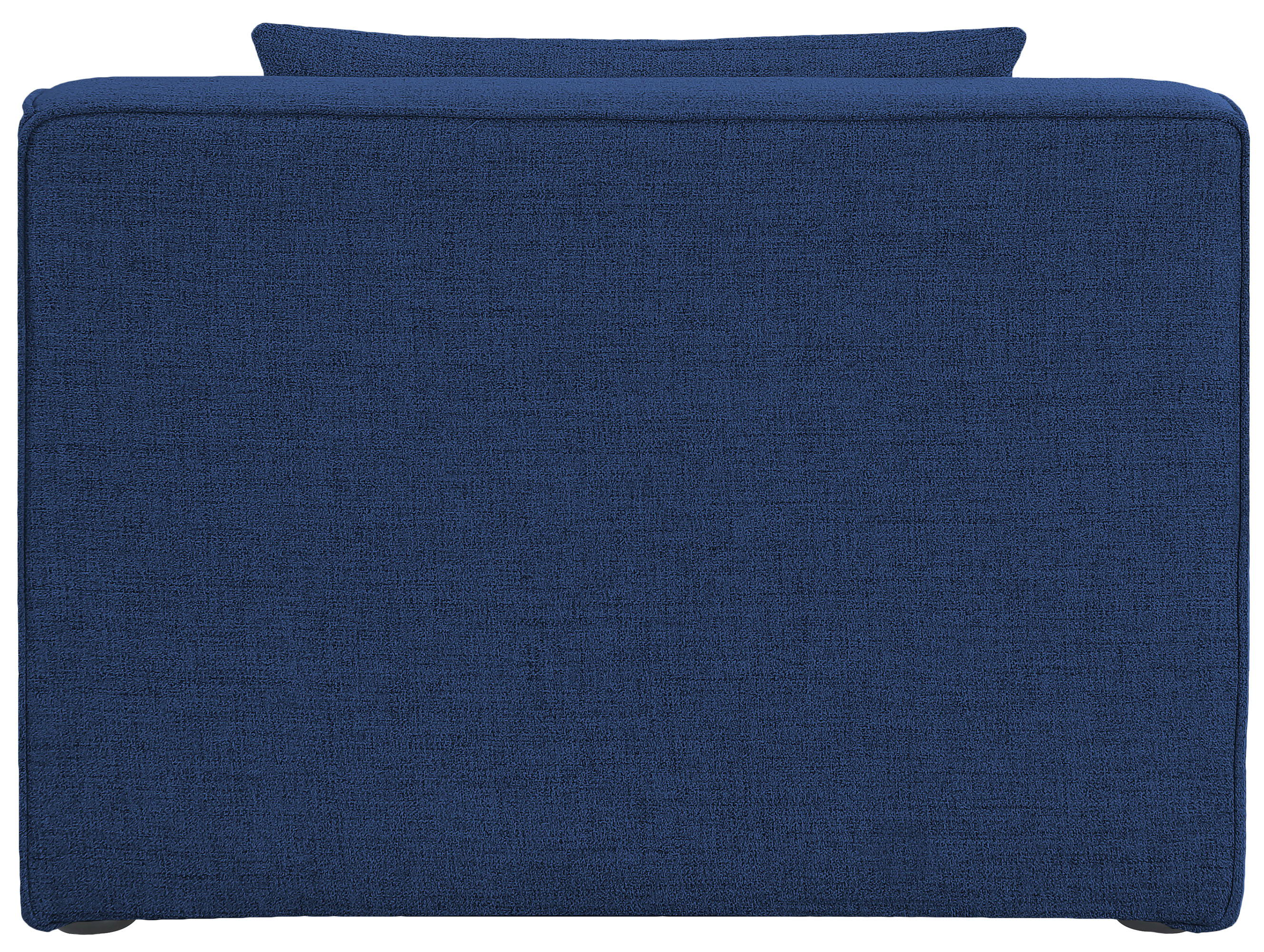 Cube - Linen Armless Chair - Navy