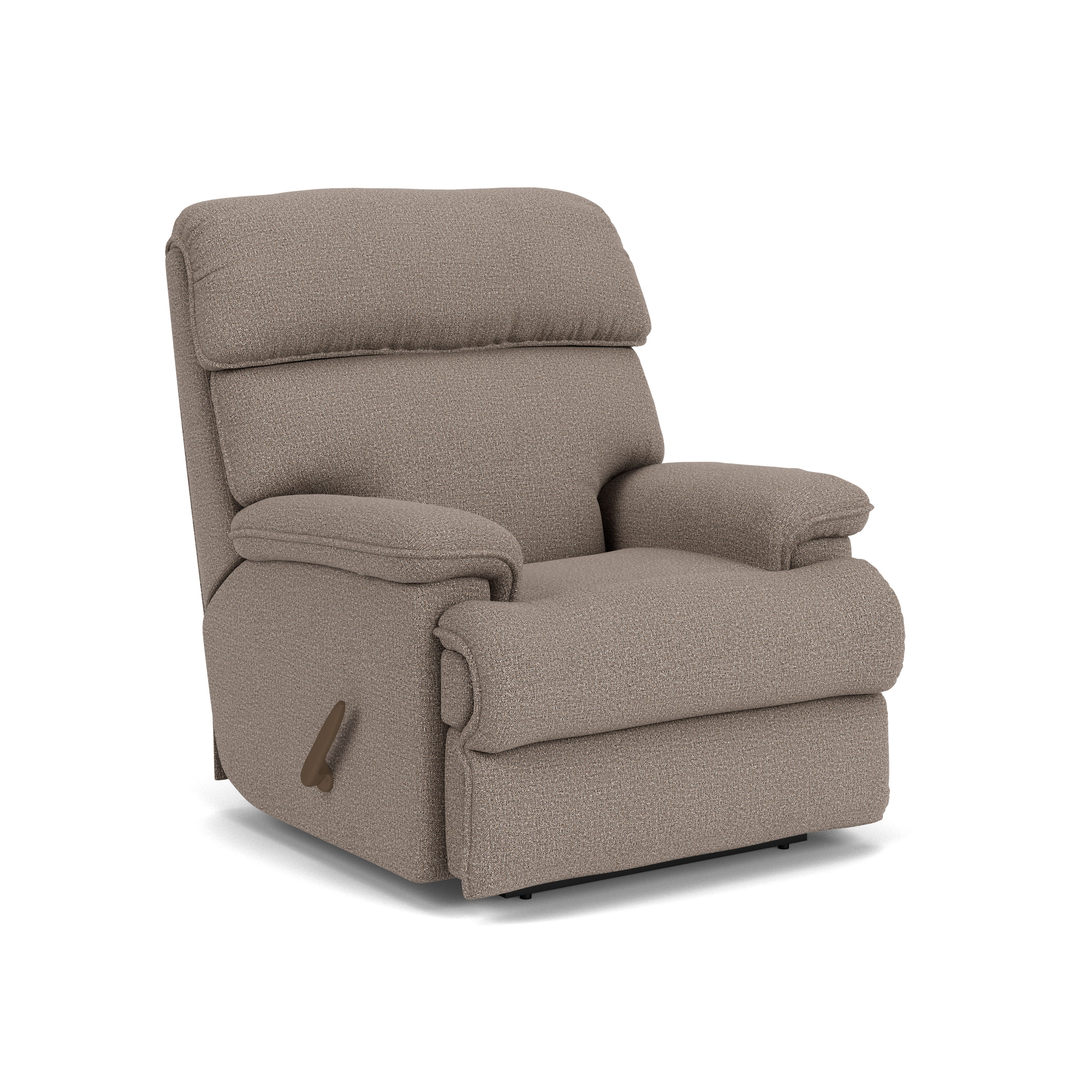 Geneva - Transitional Fabric Recliner, dark gray, view 2