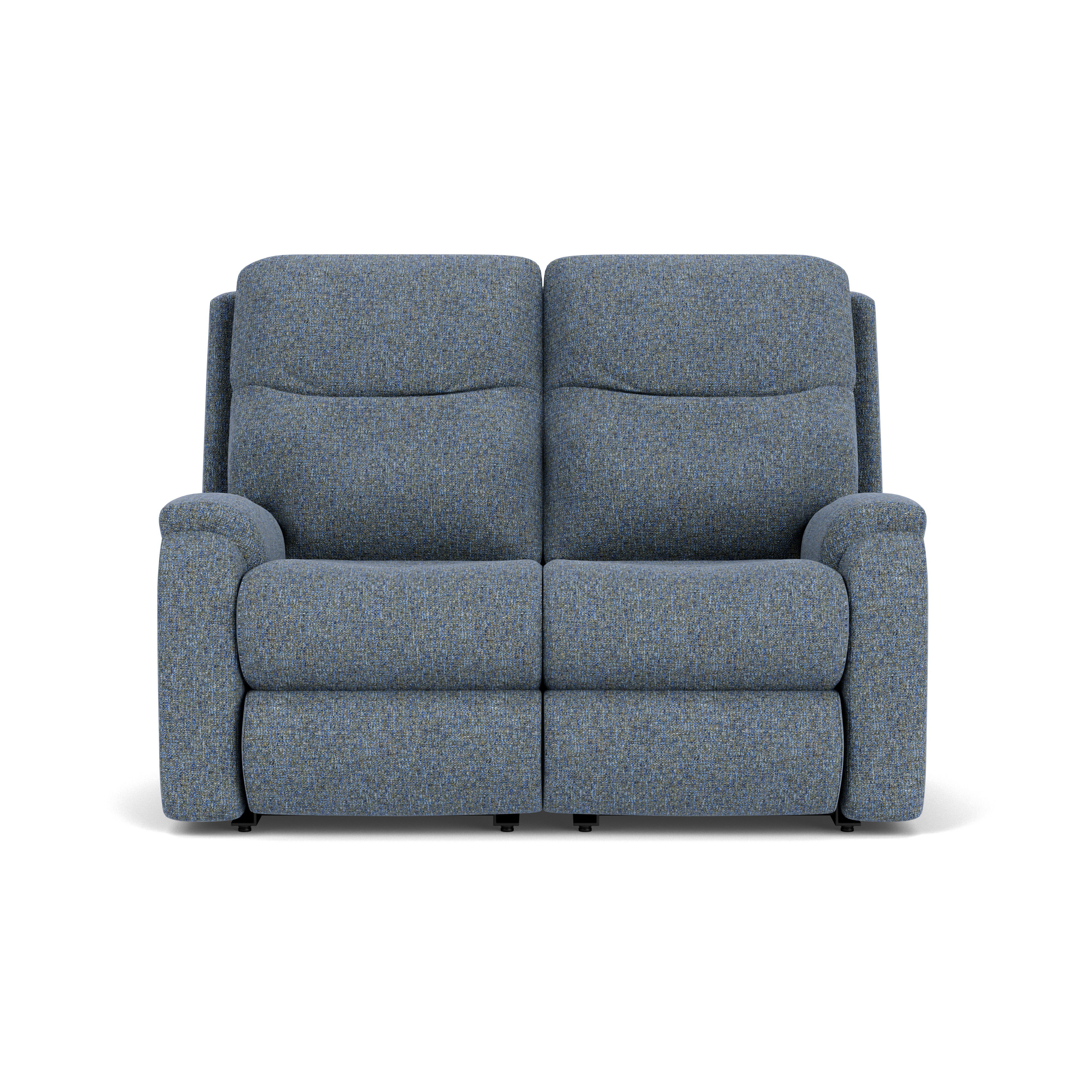 Penn - Transitional Fabric Power Reclining Loveseat With Power Headrests & Lumbar, dark brown, view 4