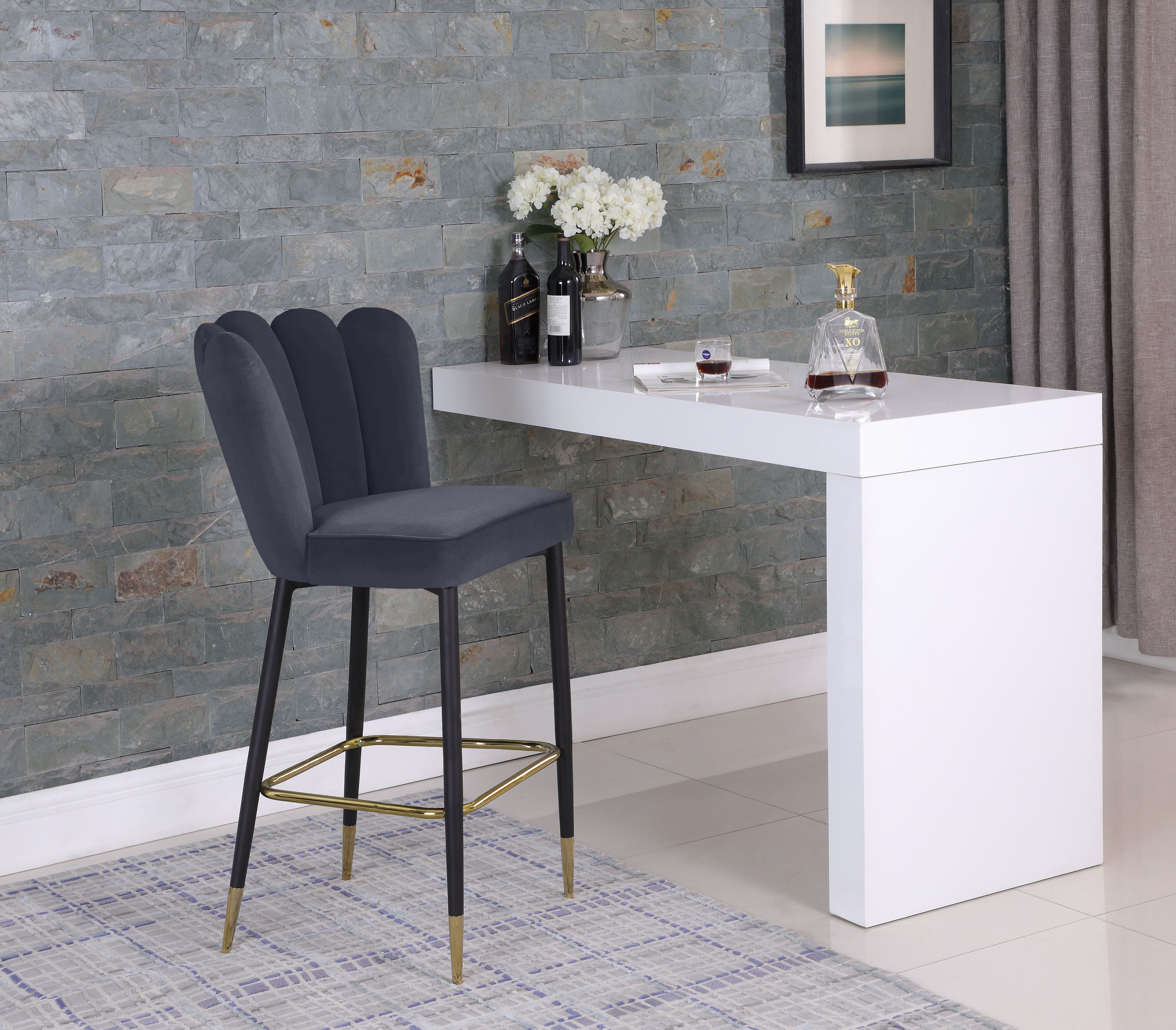 Lily - Stool (Set of 2) - Gray
