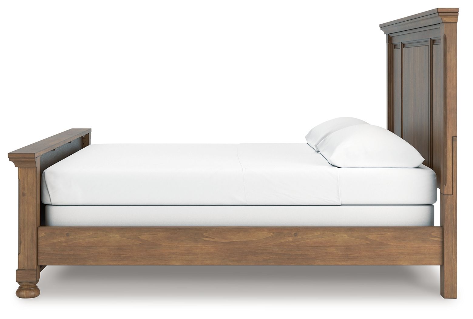 Ashley Furniture Feddinger - California King Panel Bed - Medium Brown - Image 8