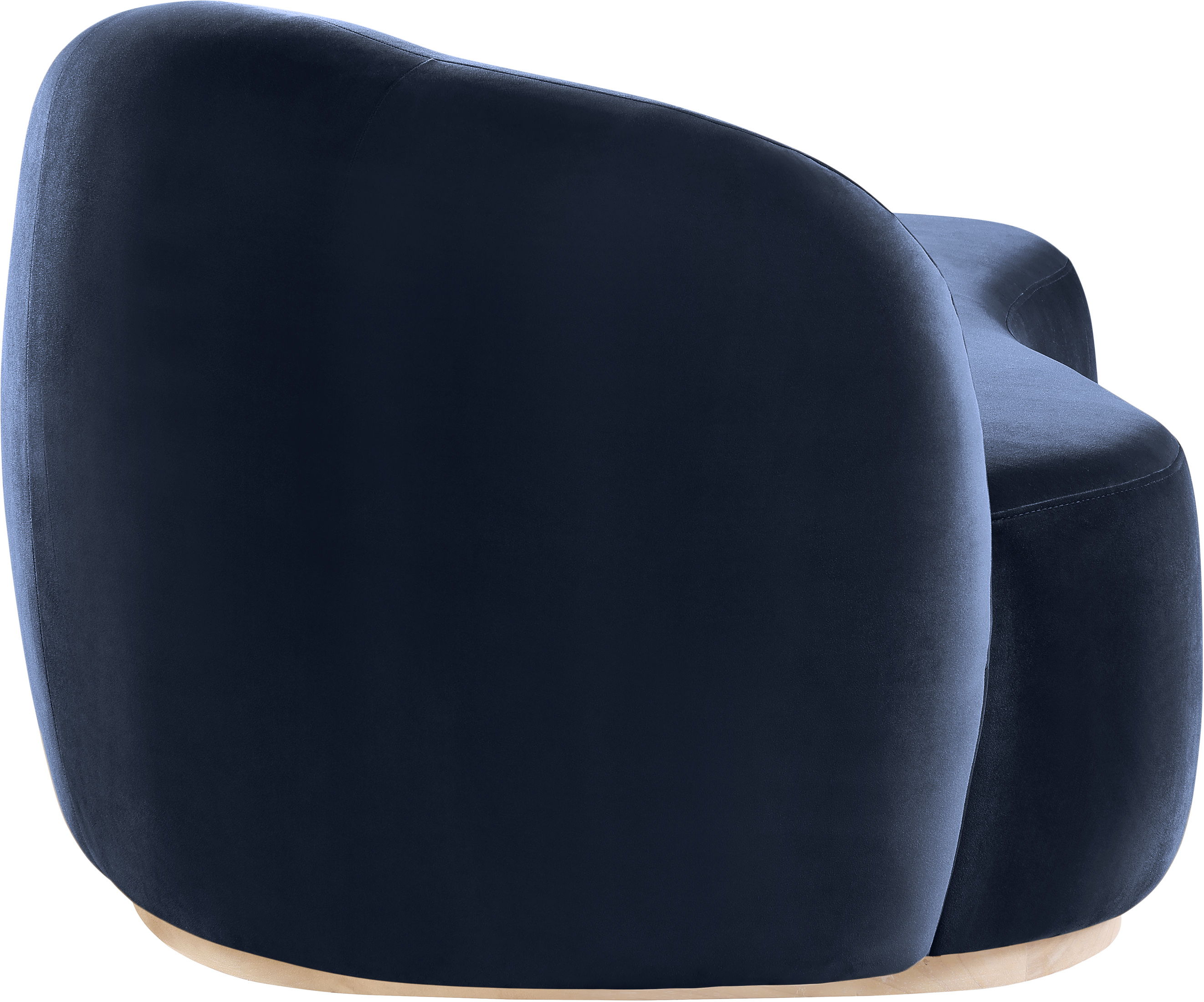 Gustavo - Velvet Upholstered Chaise - Navy