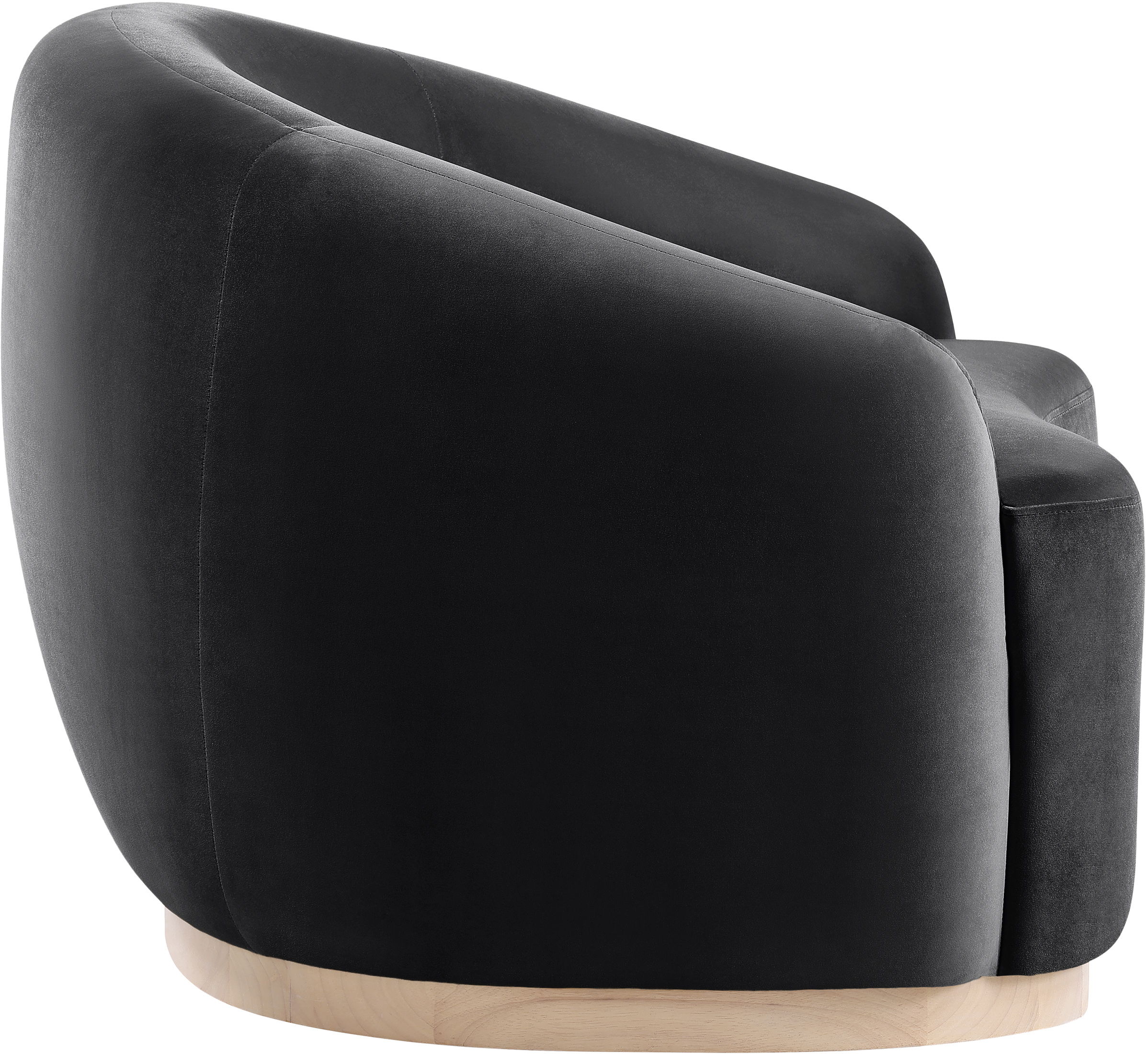 Gustavo - Velvet Upholstered Chair - Black