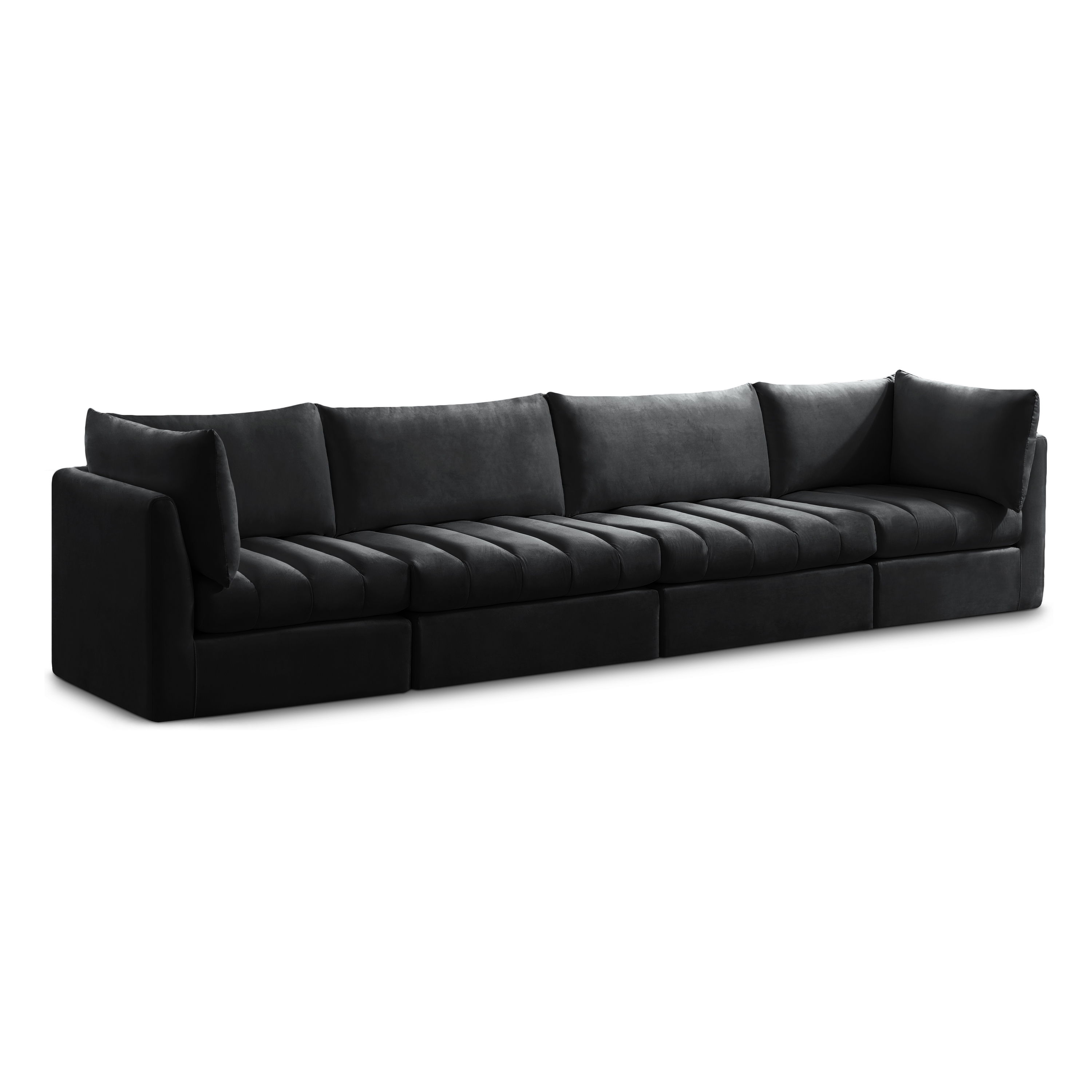 Jacob - Modular 4 Seat Sofa - Black