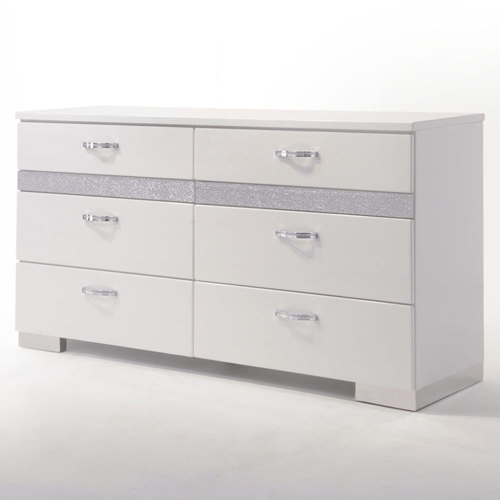 Naima II - Dresser - White High Gloss, white, view 2